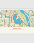 a3 horizontal white frame mockup