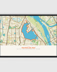 a3 horizontal black frame mockup