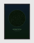 a3 vertical black frame mockup