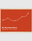 a4 landscape woodframe mockup