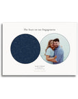 Personalised star map & photo print, Lodestar, unframed, A4 landscape