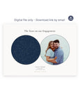 Personalised star map & photo print, Lodestar, digital download, landscape