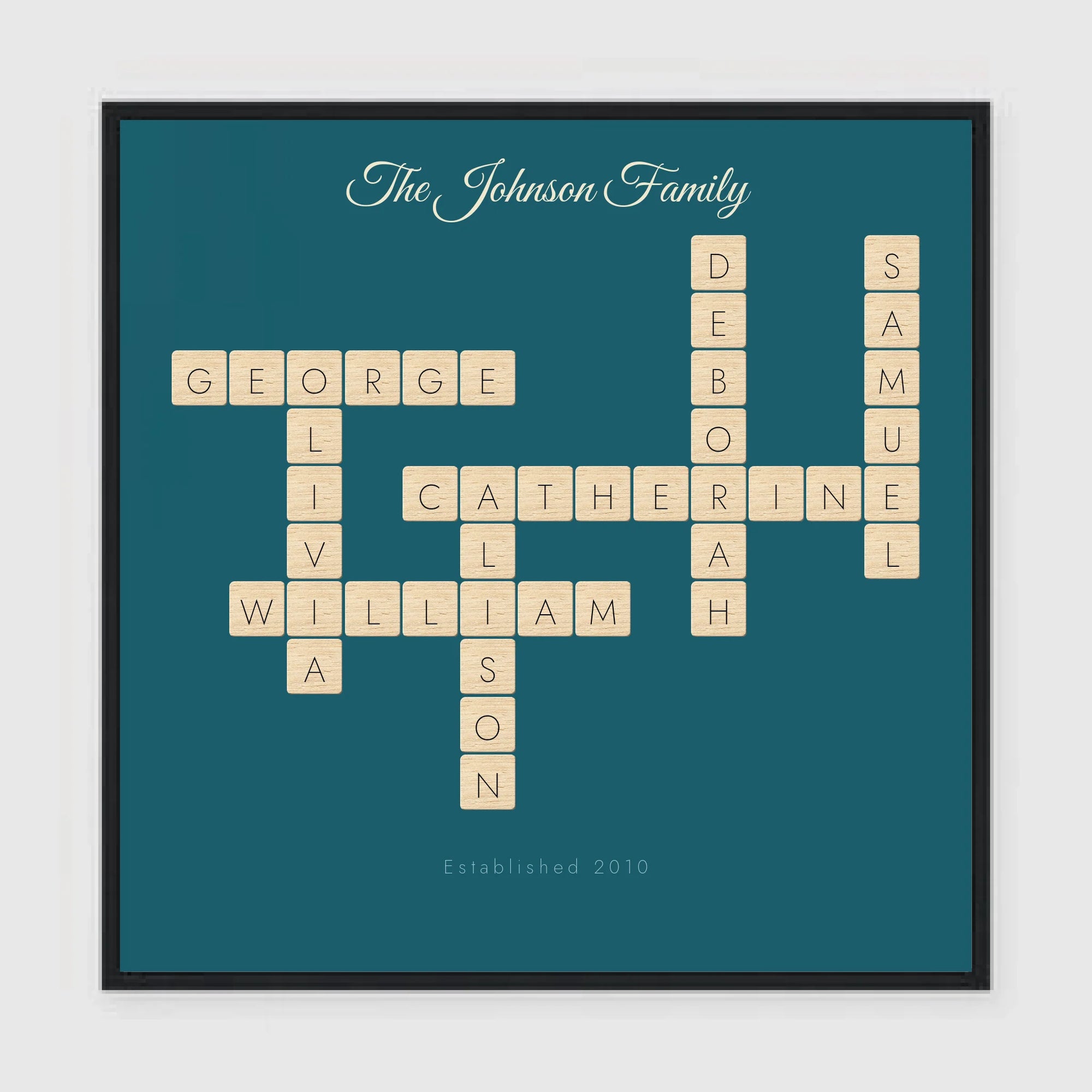 24x24 black frame mockup