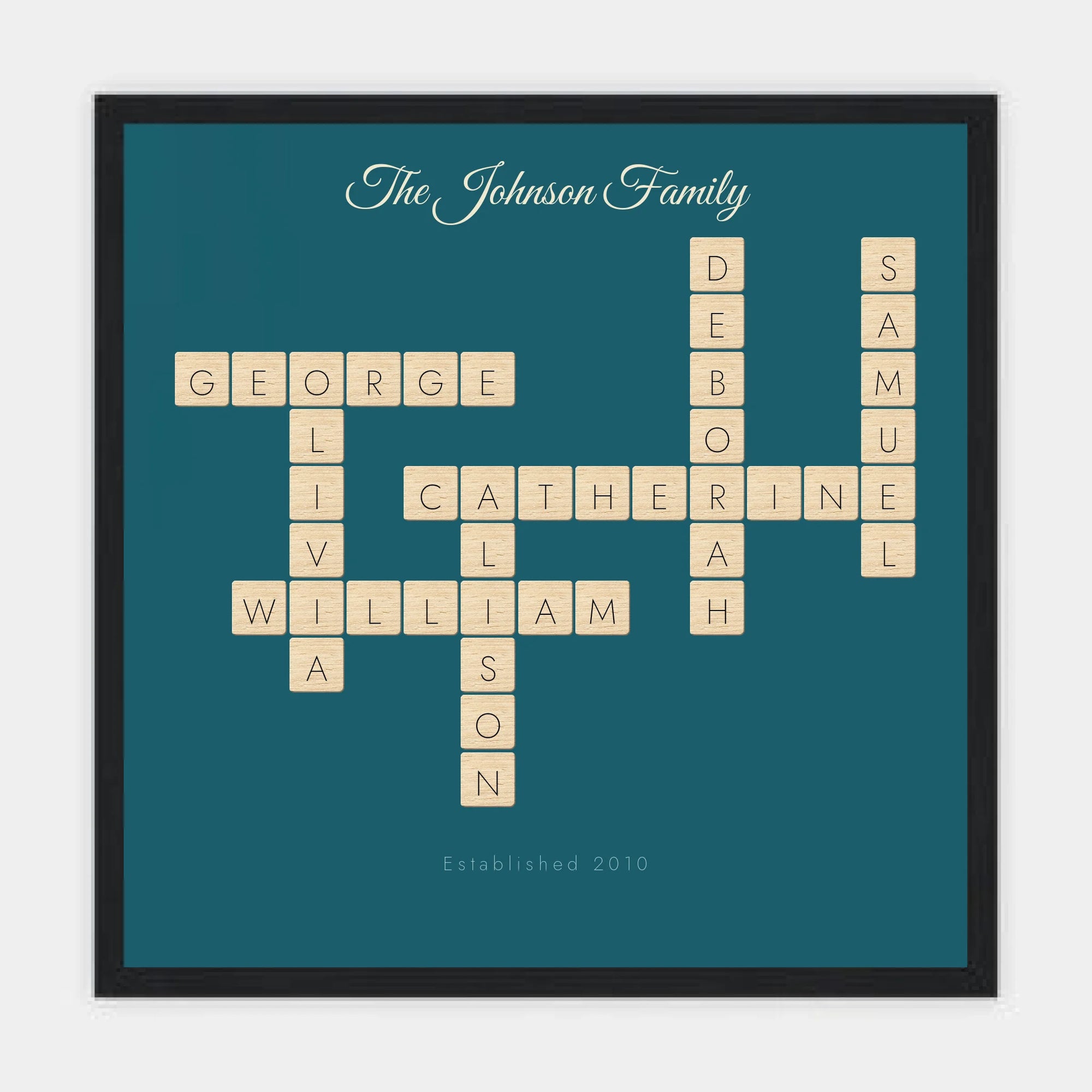 12x12 black framed mockup