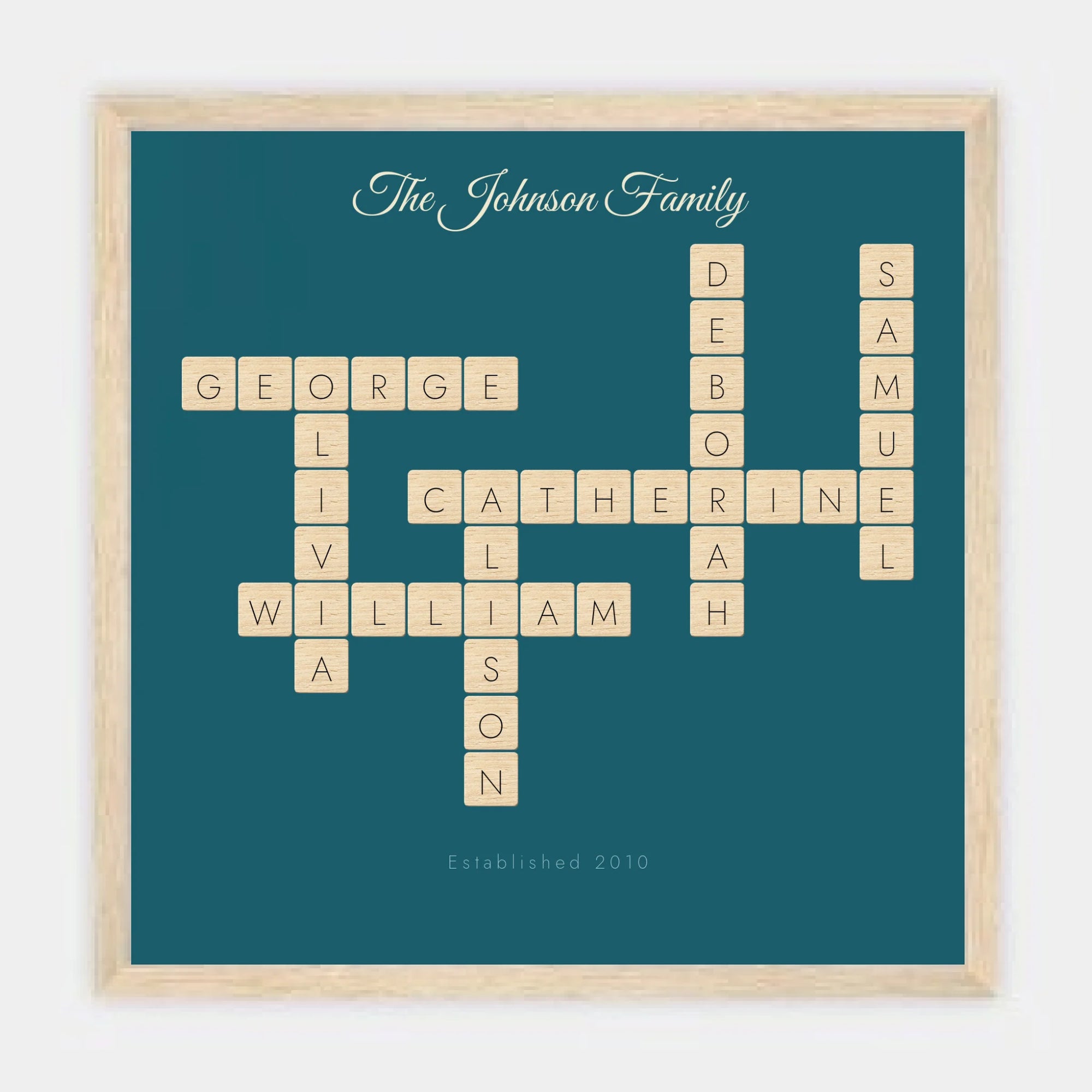 12x12 wood framed mockup