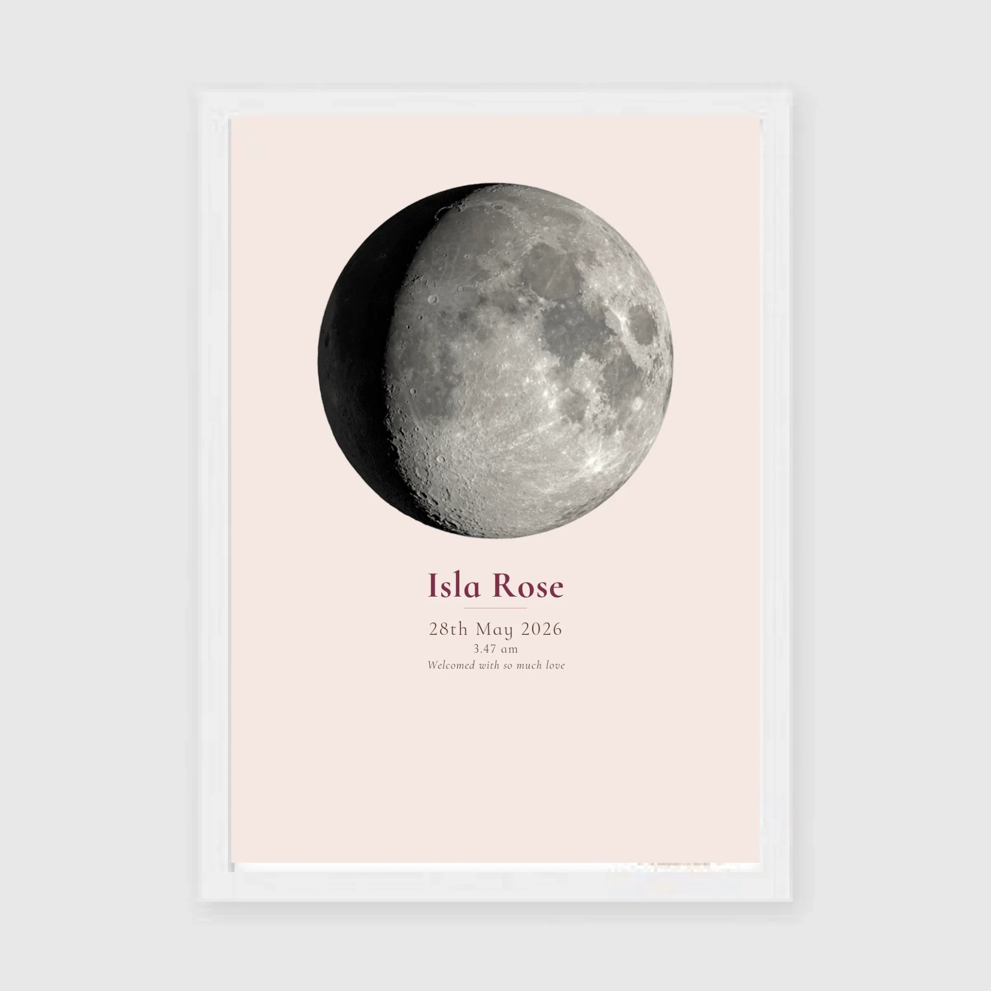 a4 vertical white frame