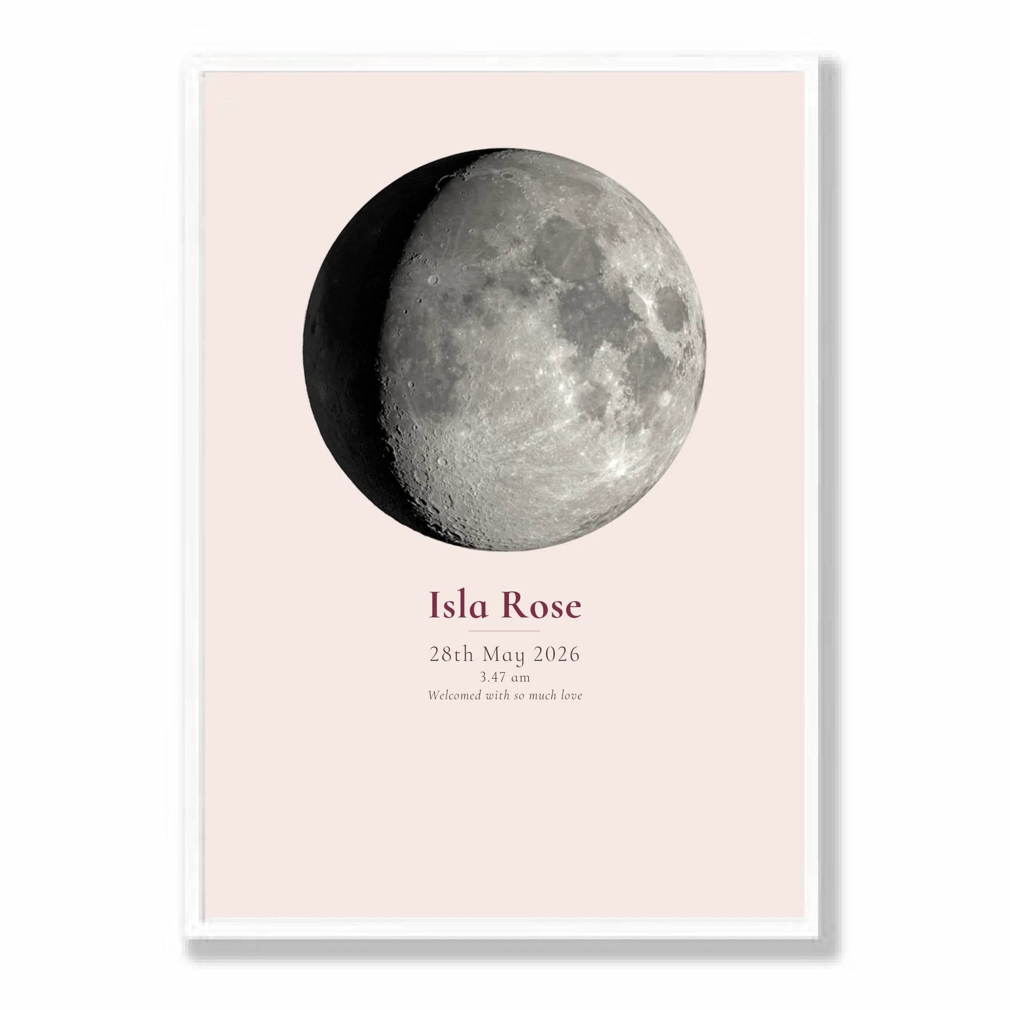 a2 vertical white frame mockup