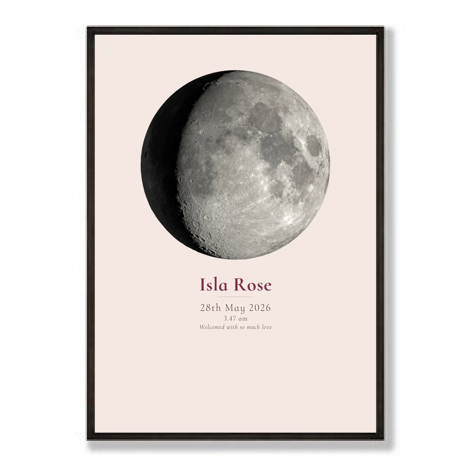 a2 vertical black frame mockup
