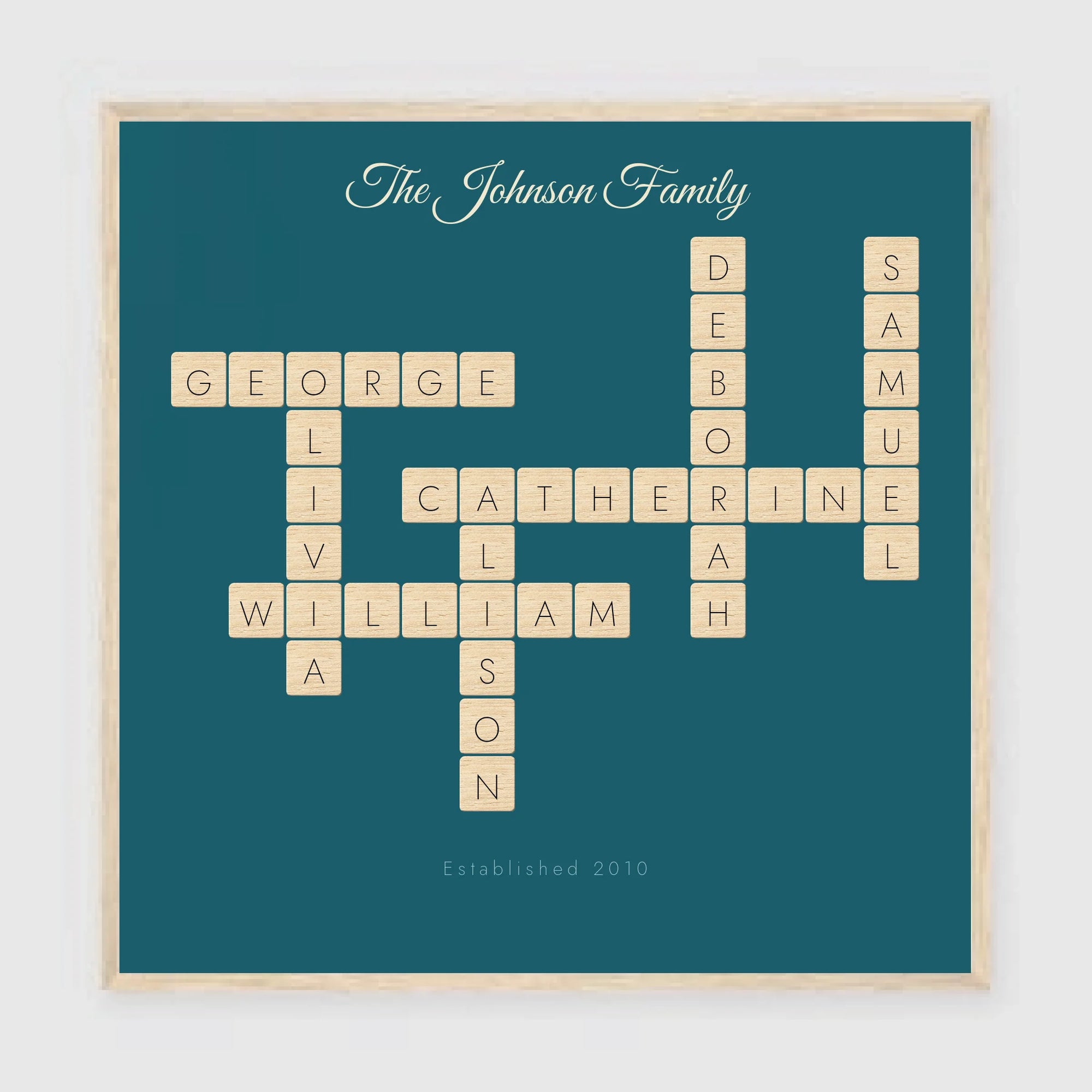 24x24 wood frame mockup