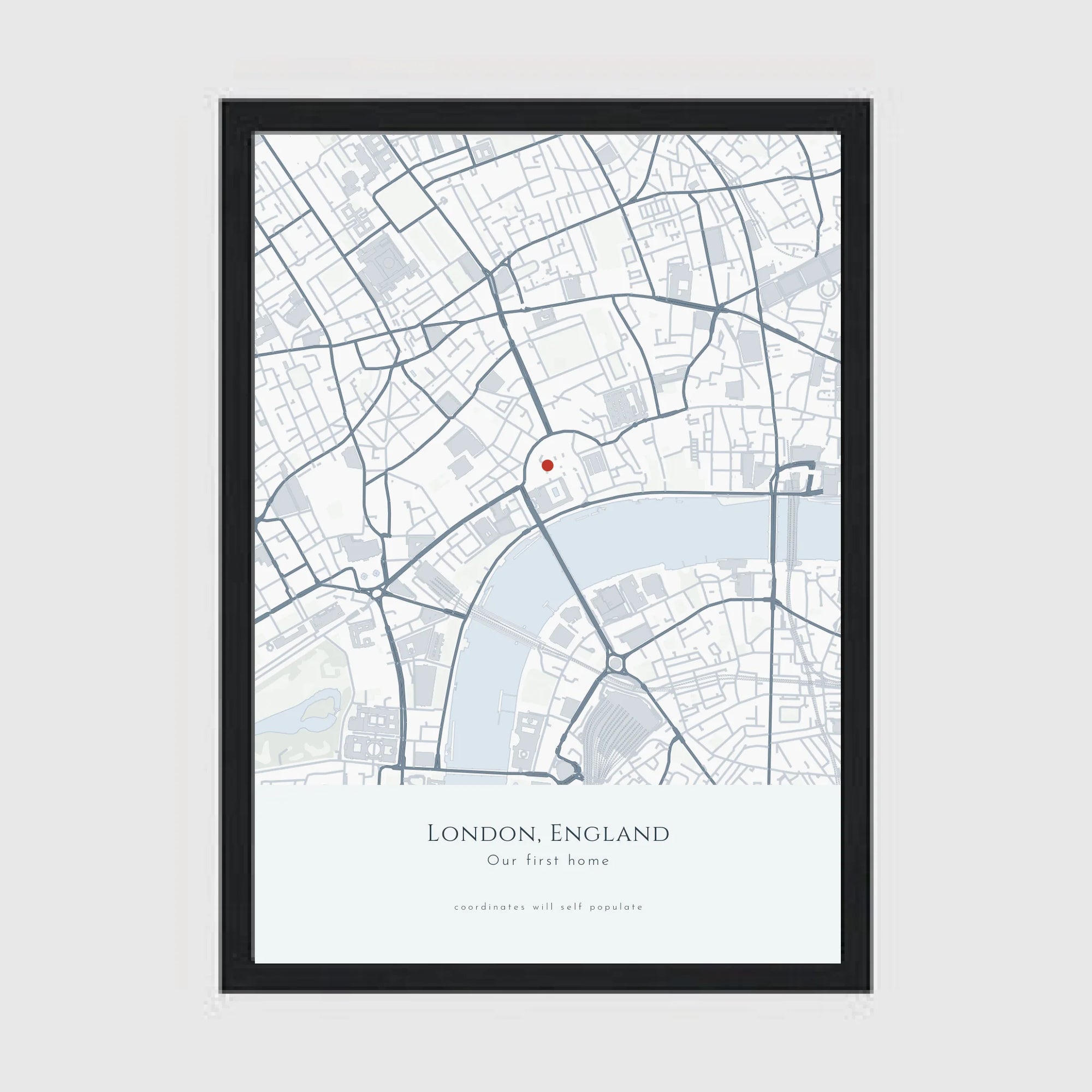a4 vertical black frame