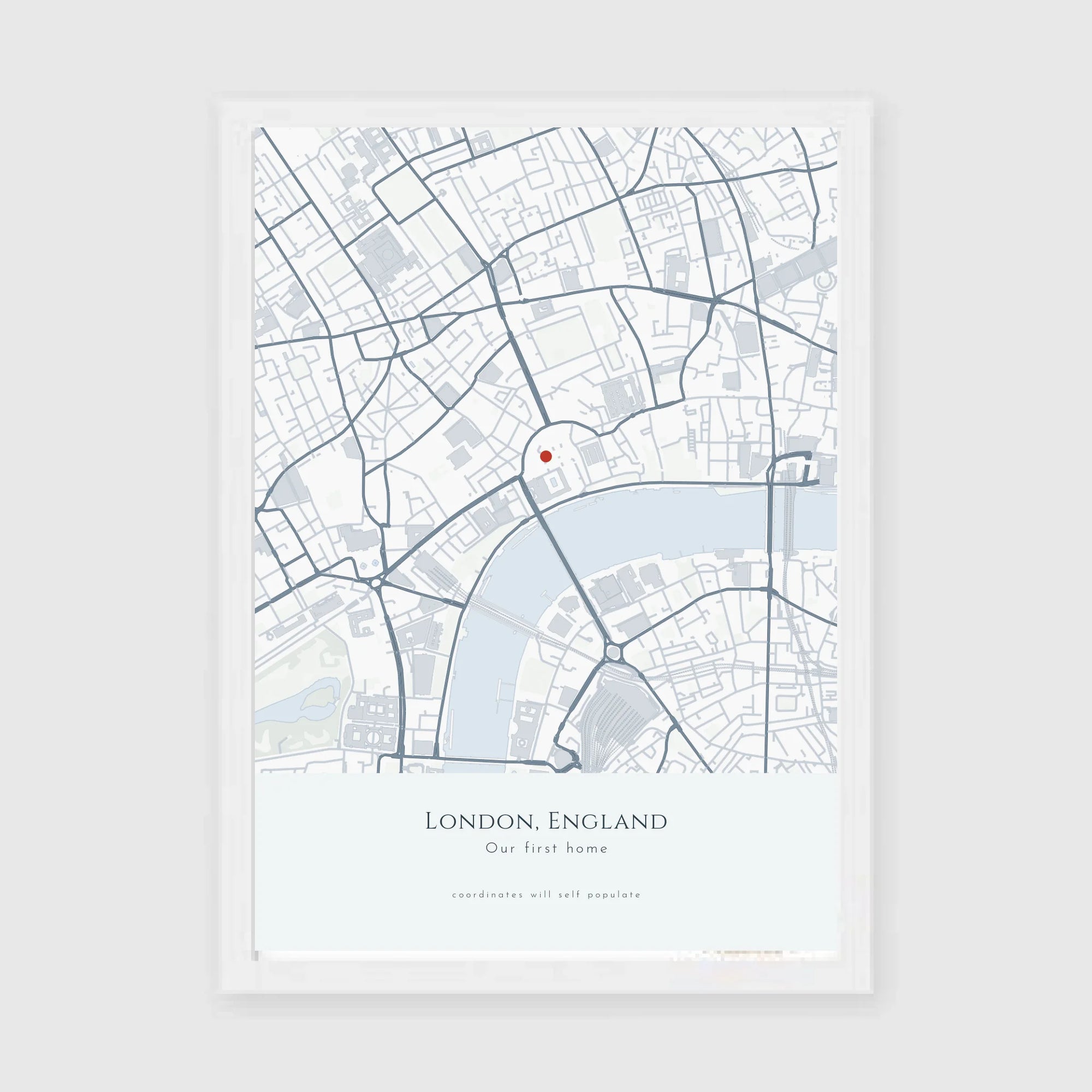 a4 vertical white frame