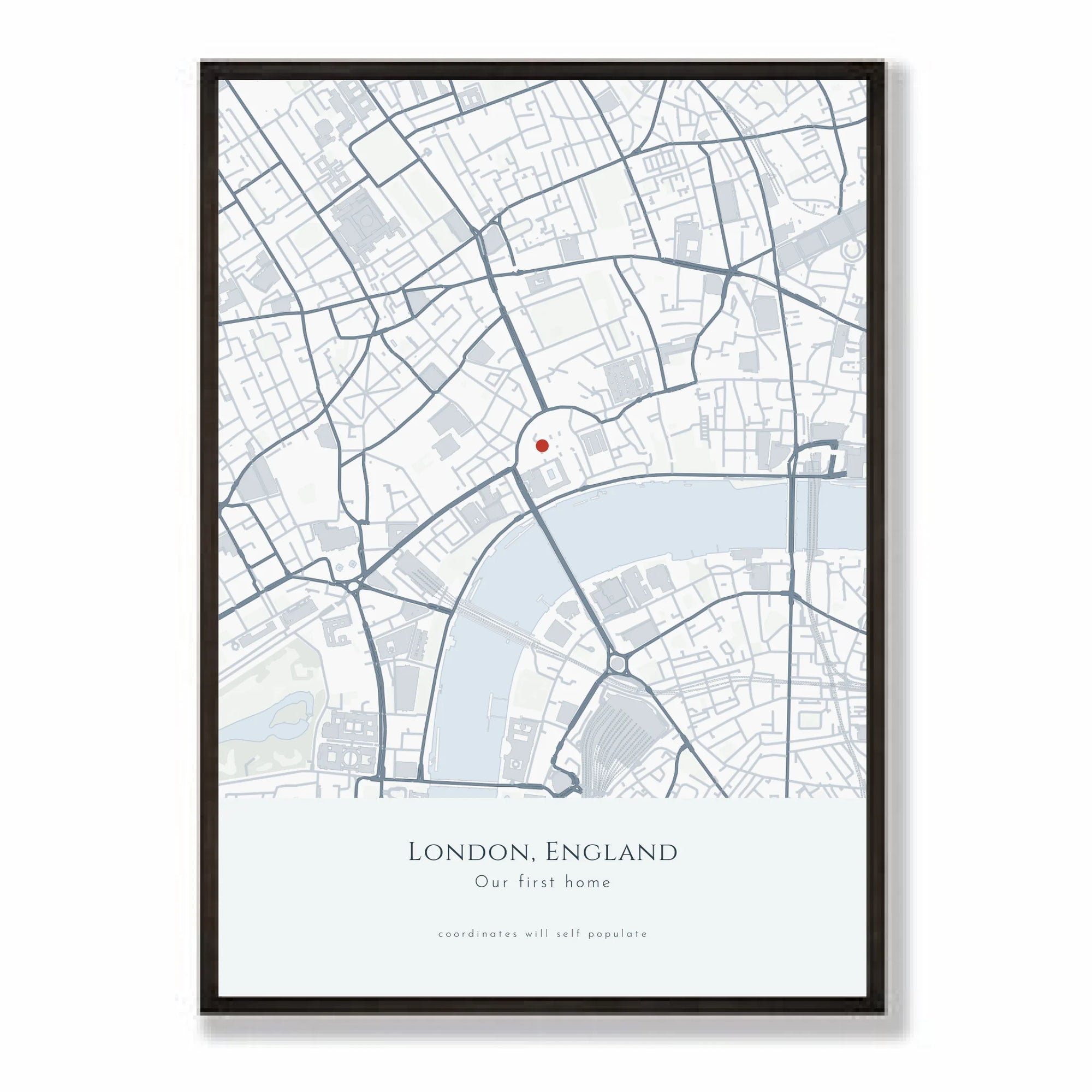 a2 vertical black frame mockup
