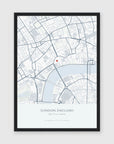 a3 vertical black frame mockup