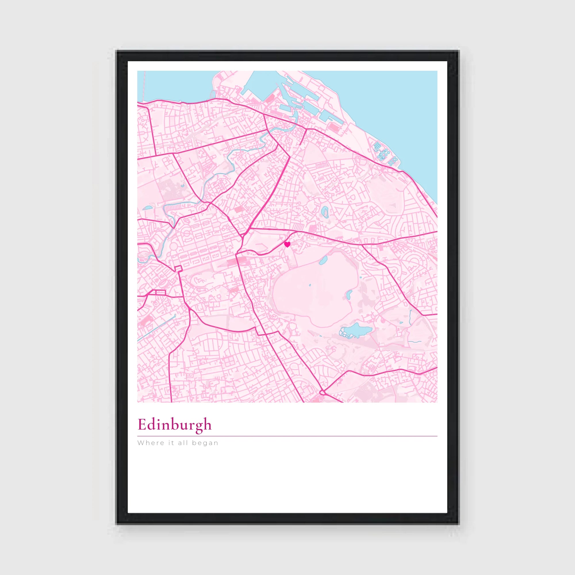 a3 vertical black frame mockup