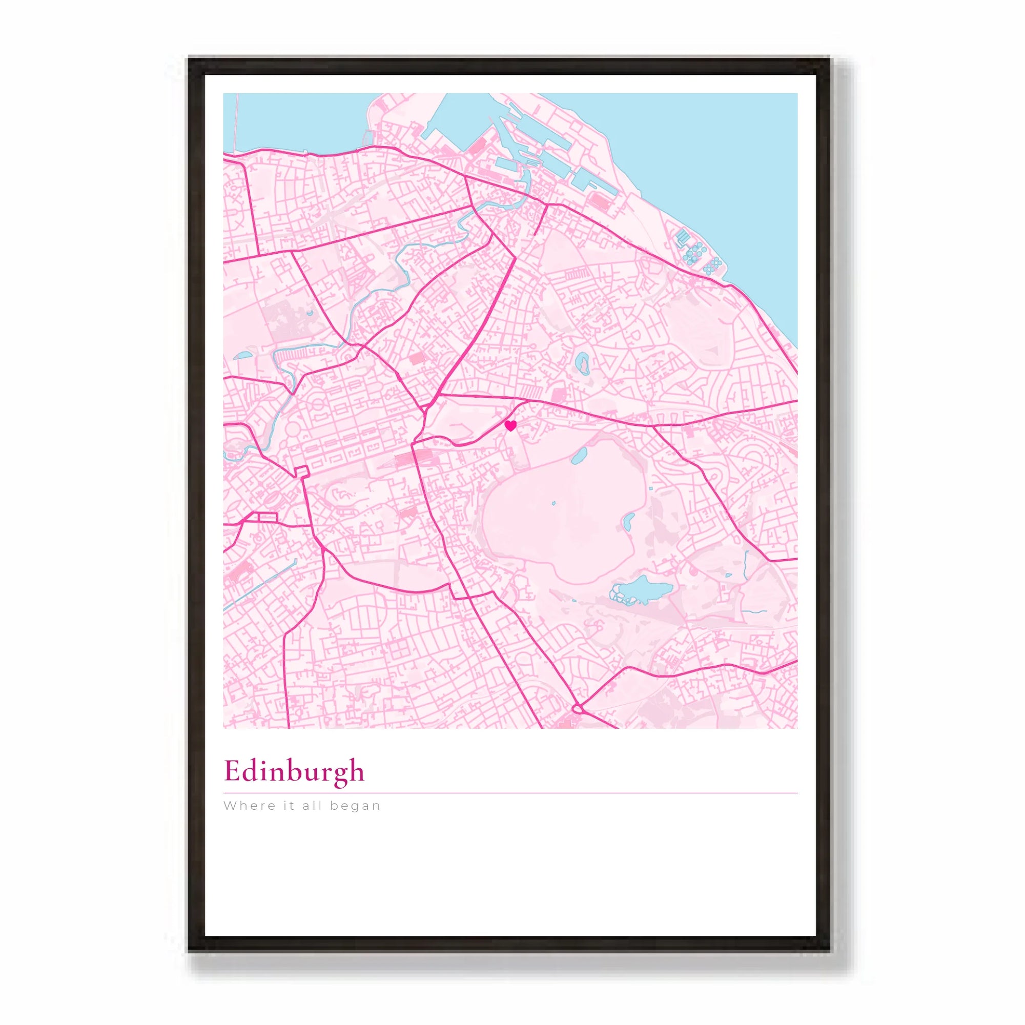 a2 vertical black frame mockup
