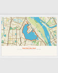 a4 landscape white frame mockup