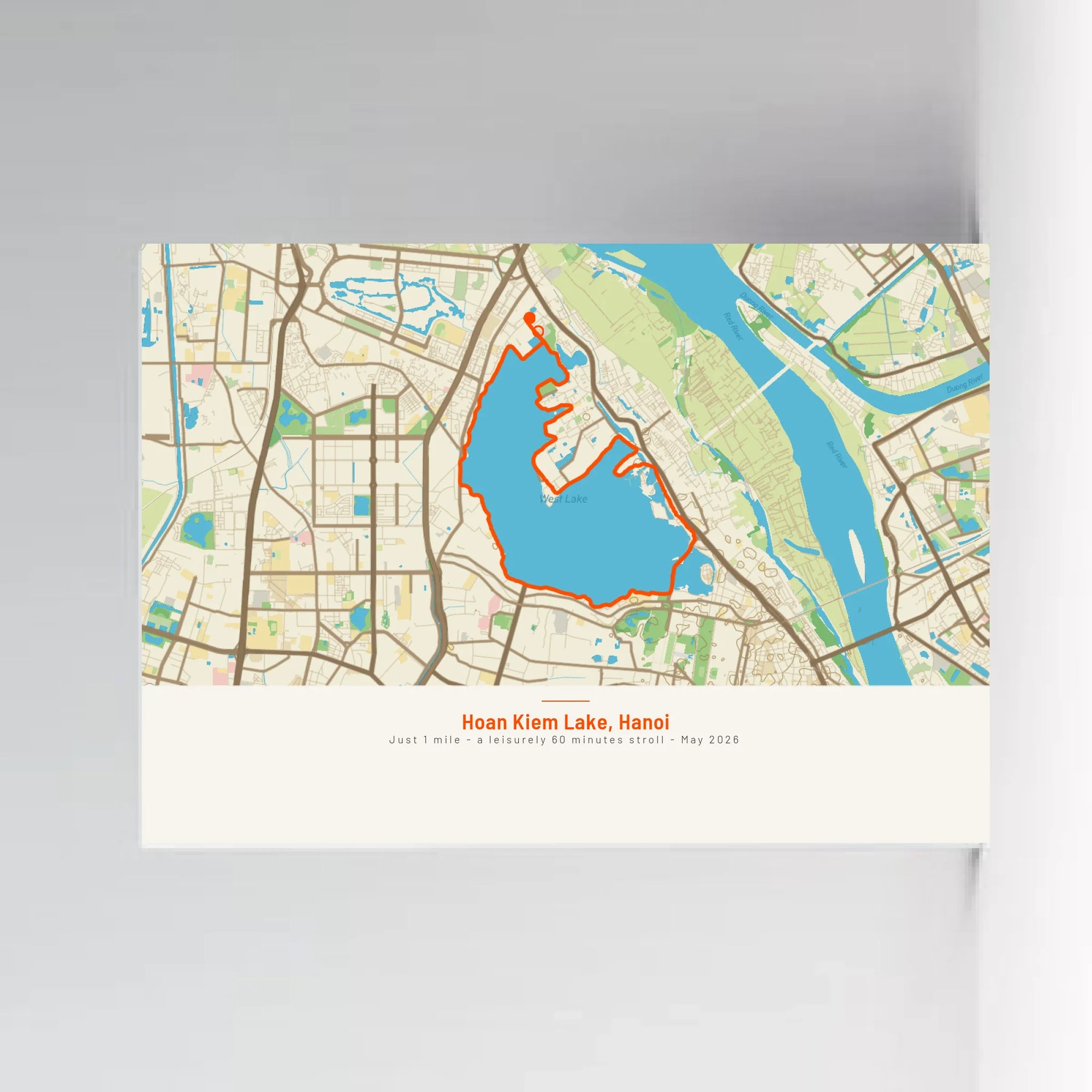 a4 landscape unframed mockup