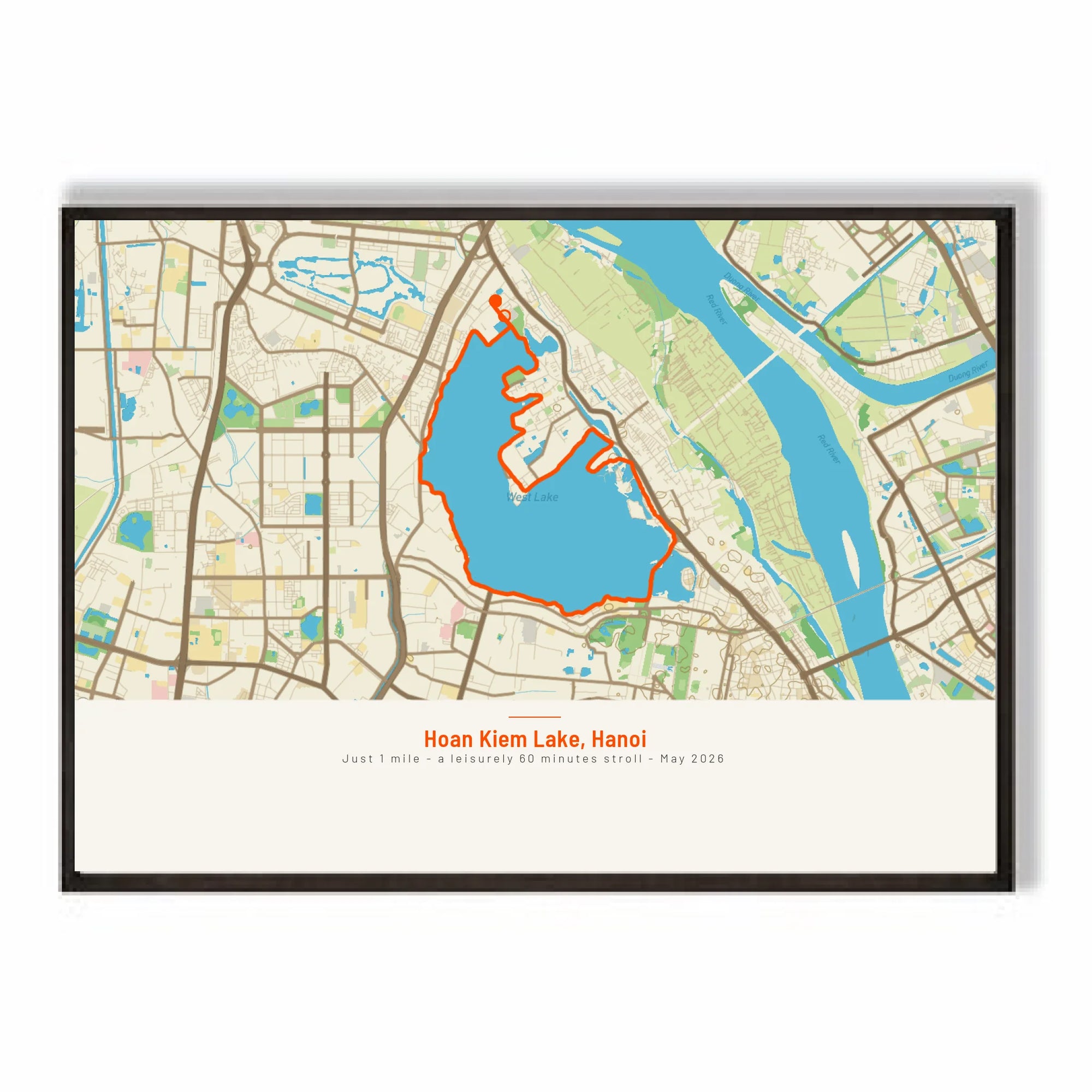 a2 horizontal black frame mockup