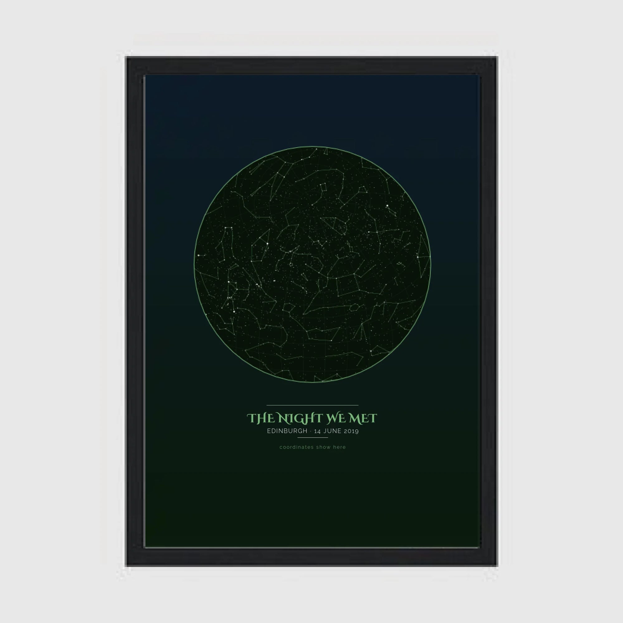a4 vertical black frame