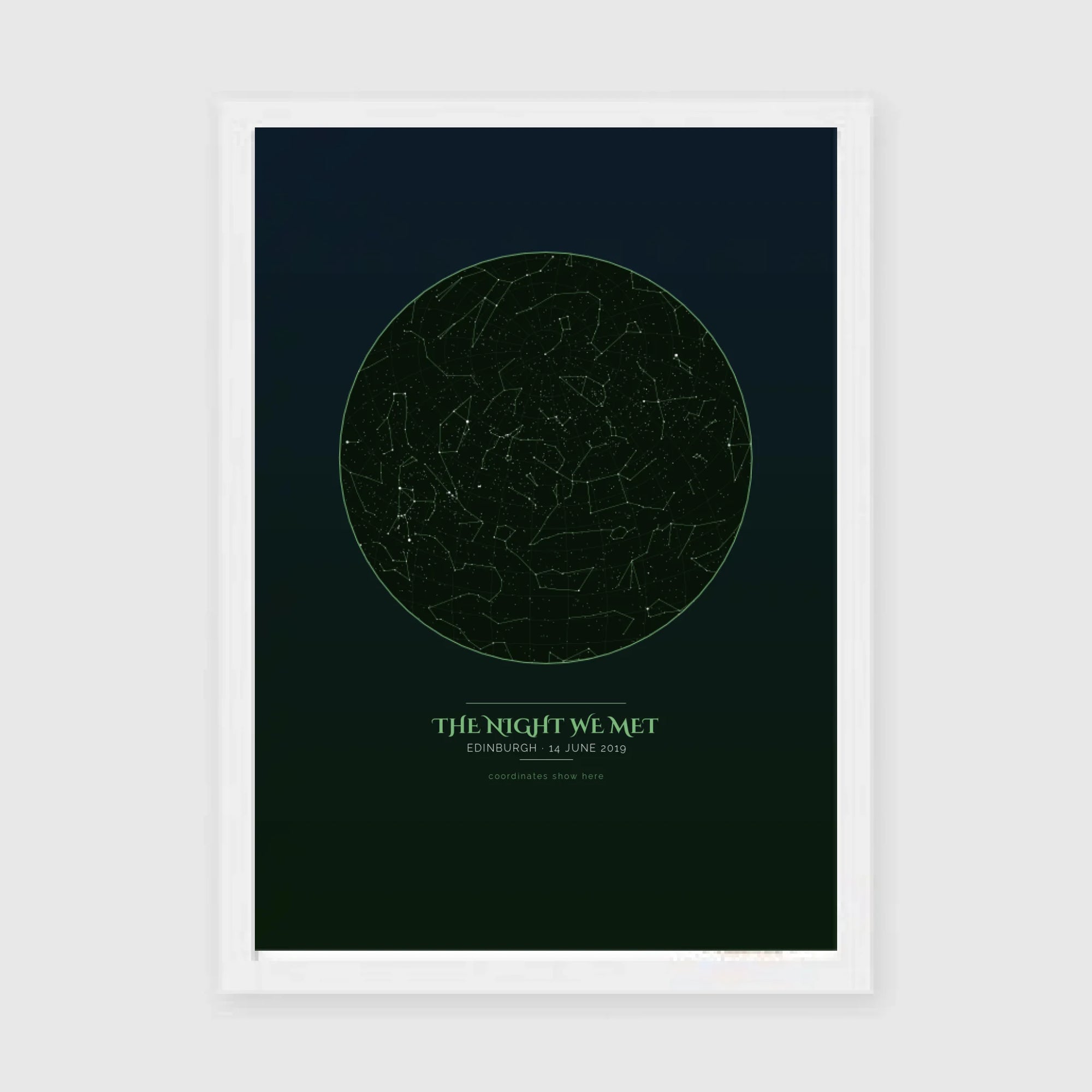 a4 vertical white frame