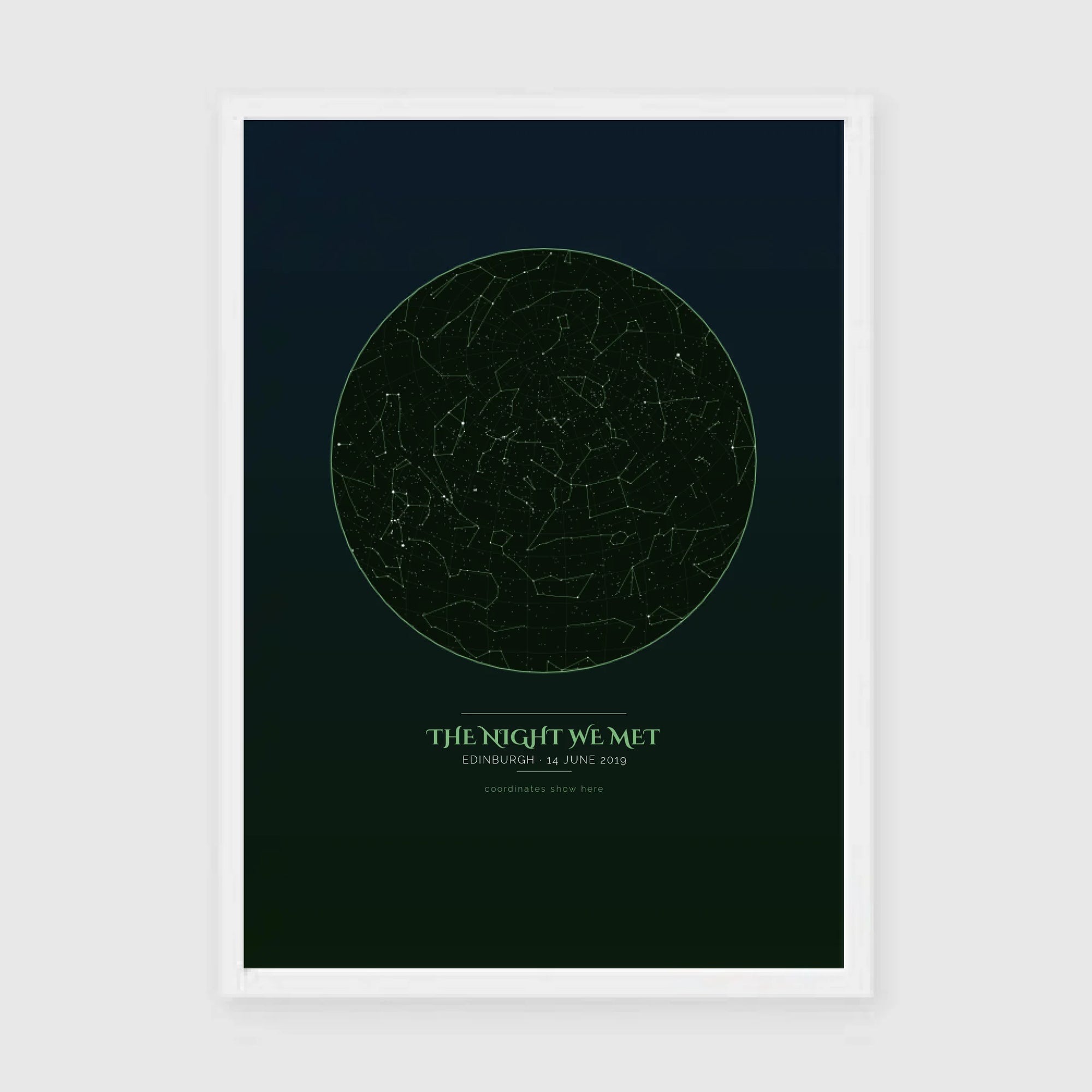 a3 vertical white frame mockup