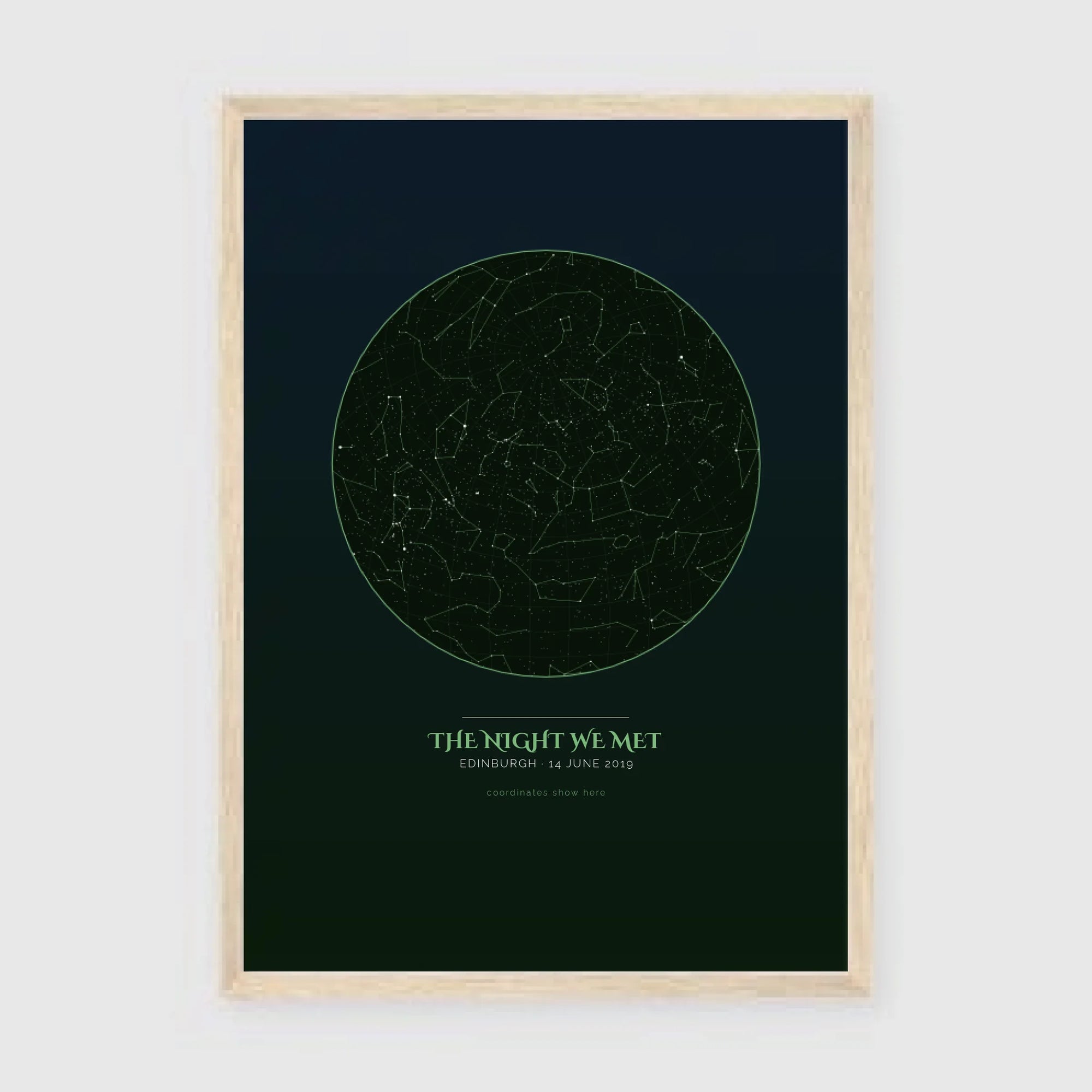 a3 vertical wood frame mockup