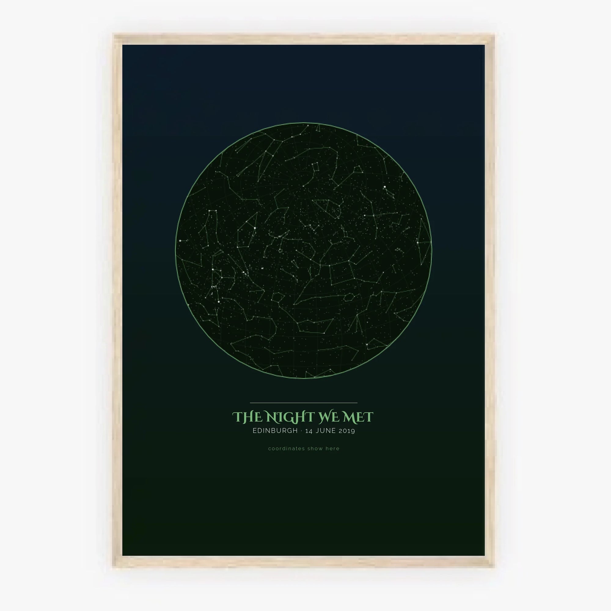 a2 vertical wood frame mockup