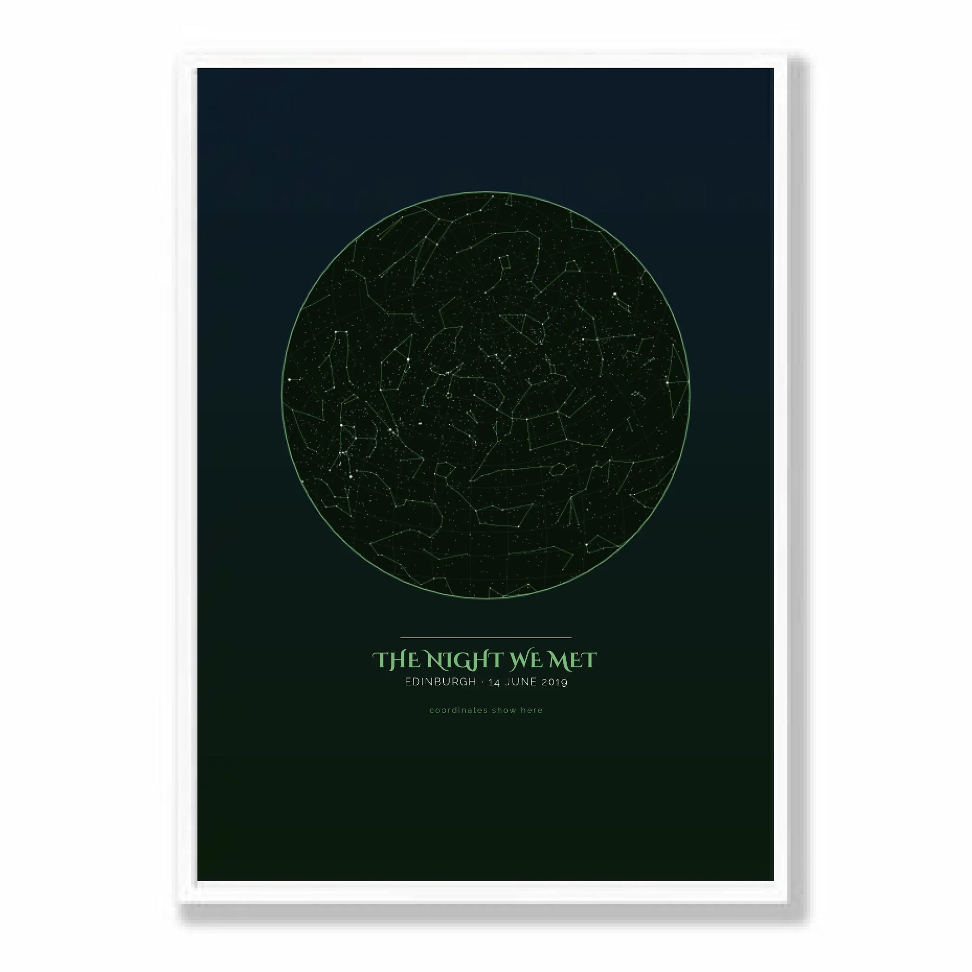 a2 vertical white frame mockup