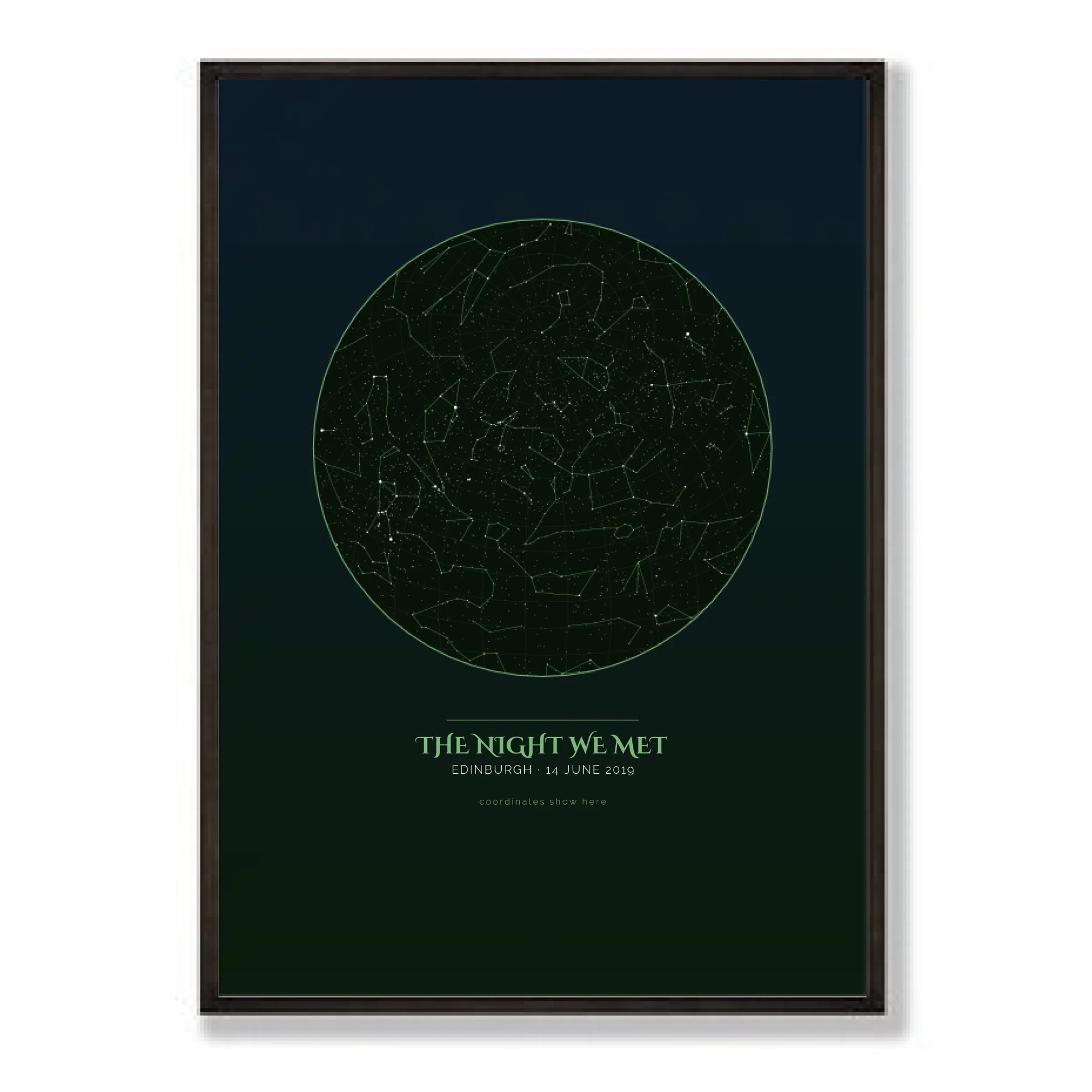 a2 vertical black frame mockup