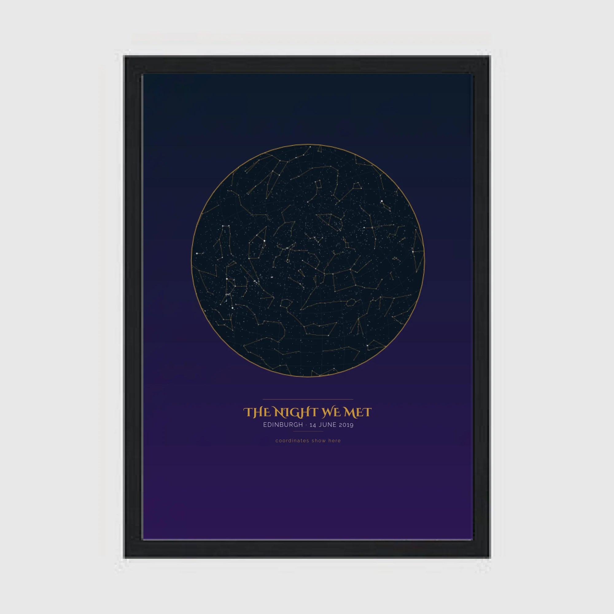 a4 vertical black frame