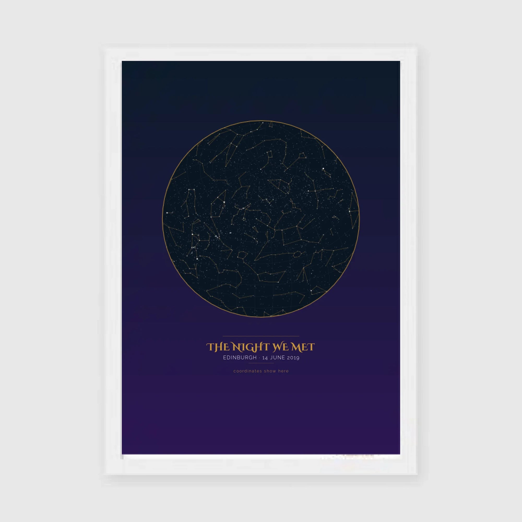 a4 vertical white frame