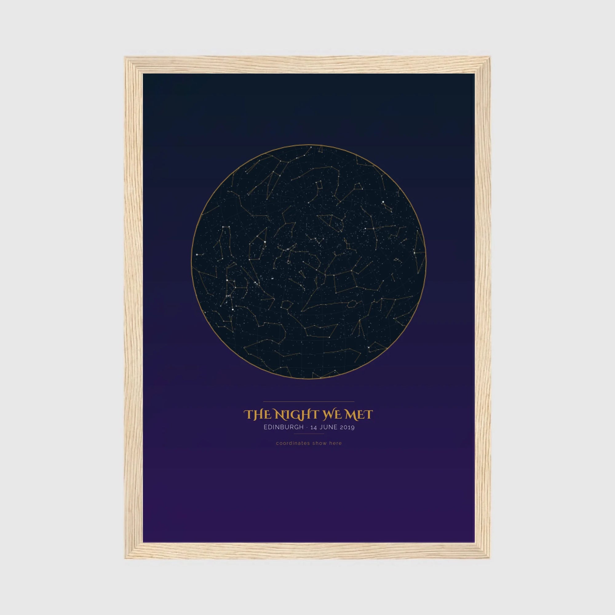 a4 vertical wood frame