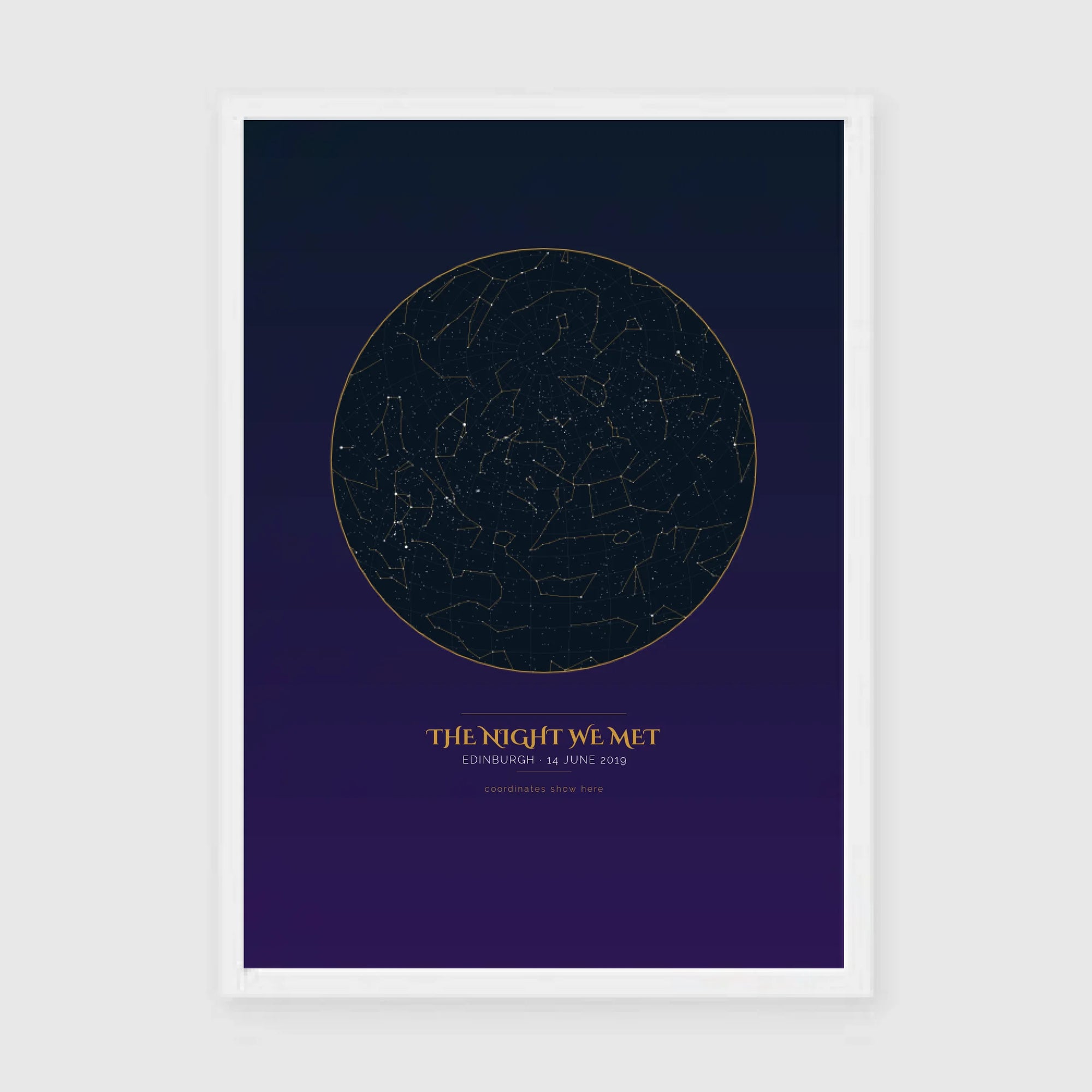 a3 vertical white frame mockup