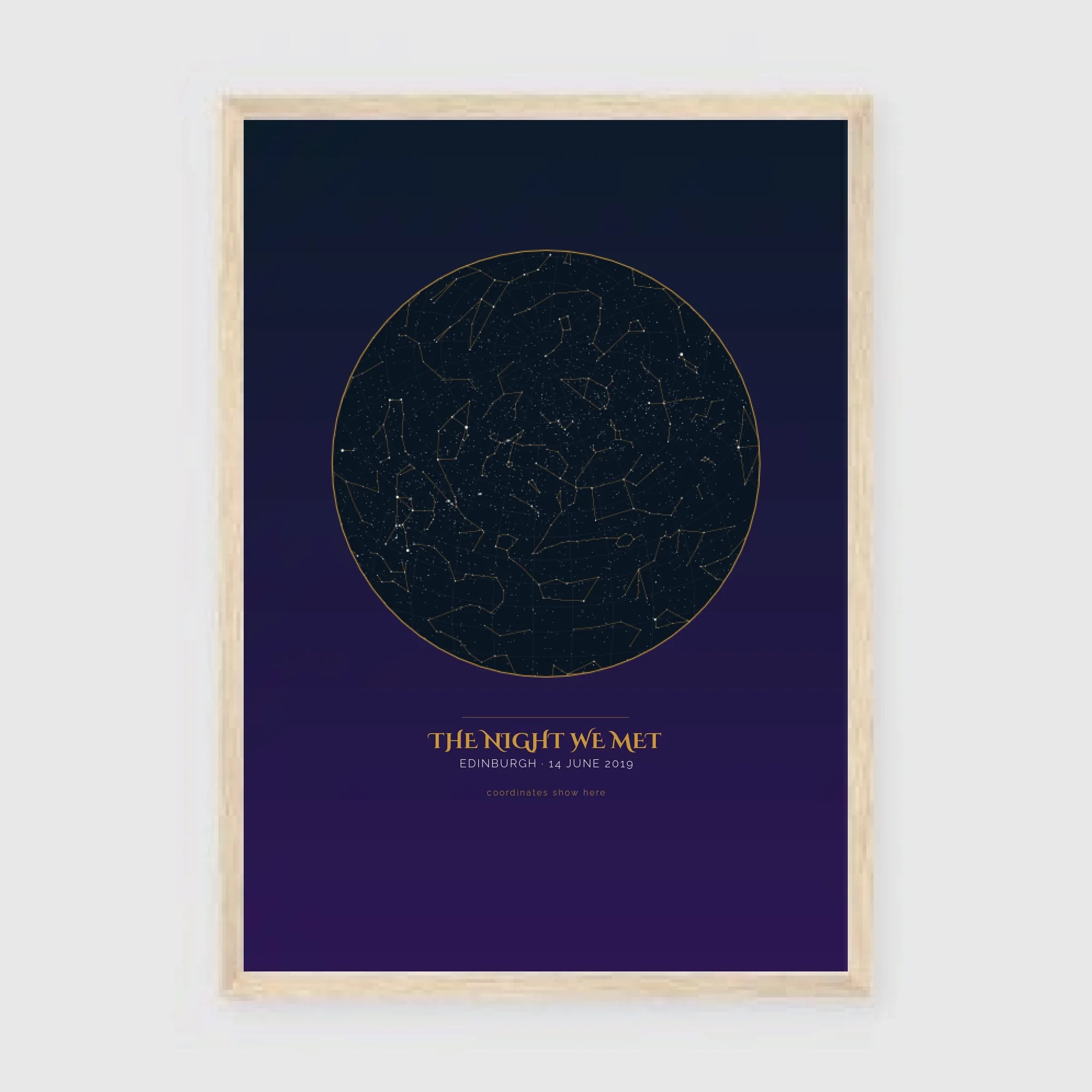 a3 vertical wood frame mockup