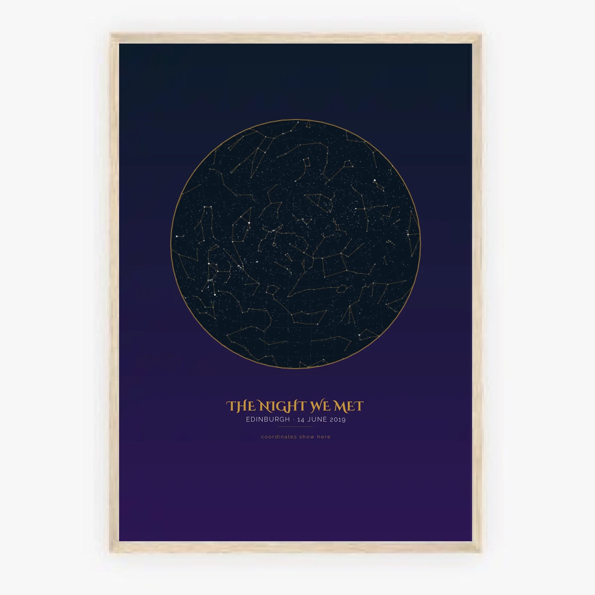 a2 vertical wood frame mockup