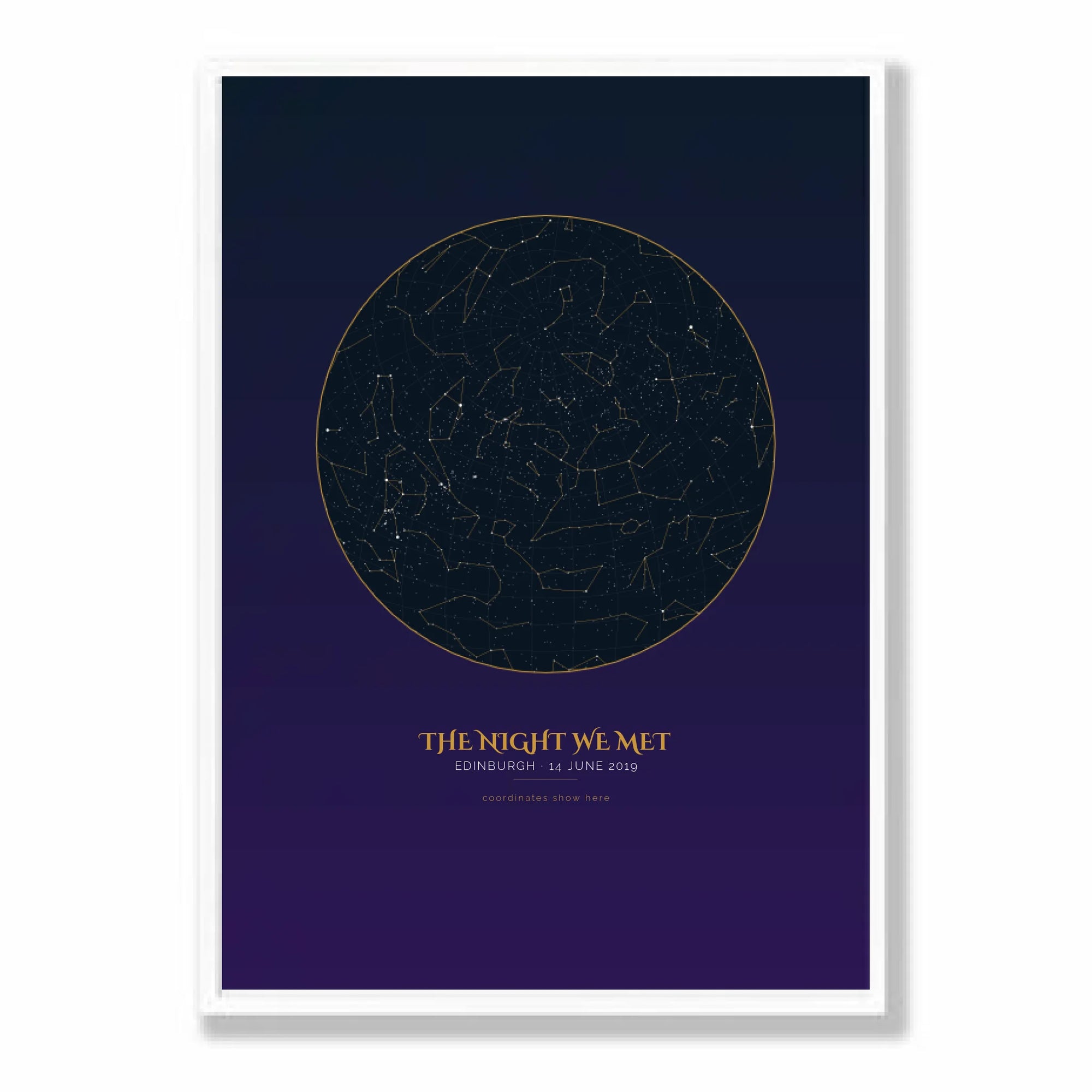 a2 vertical white frame mockup