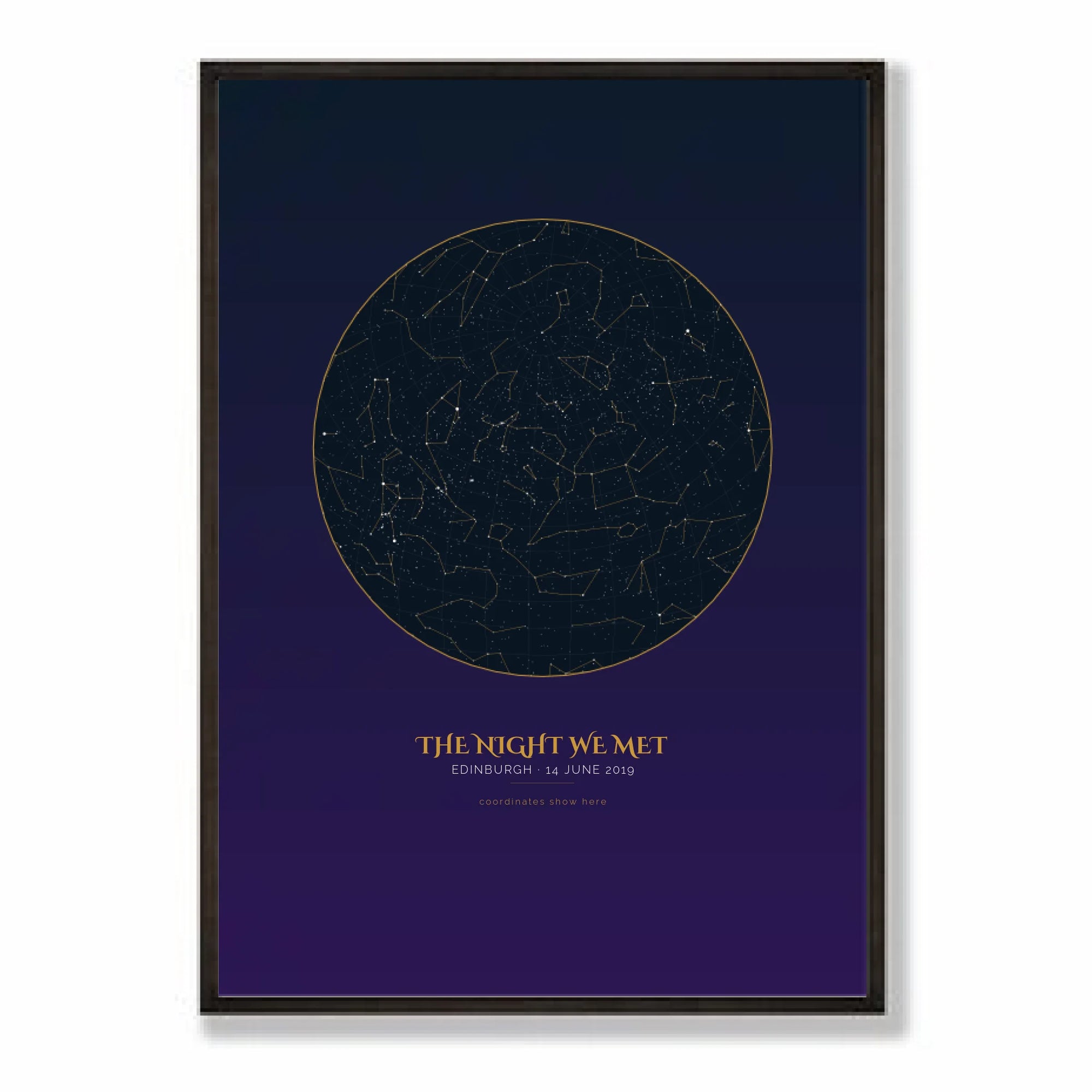 a2 vertical black frame mockup