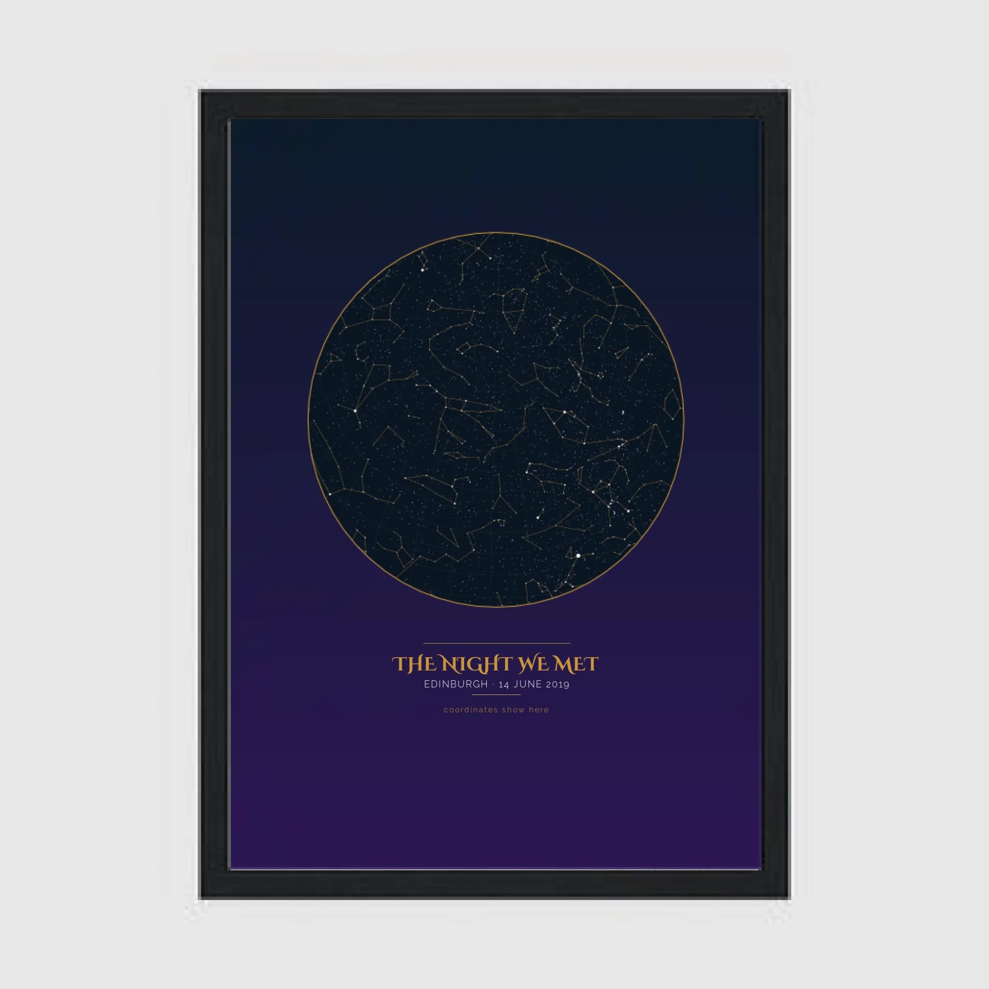 a4 vertical black frame