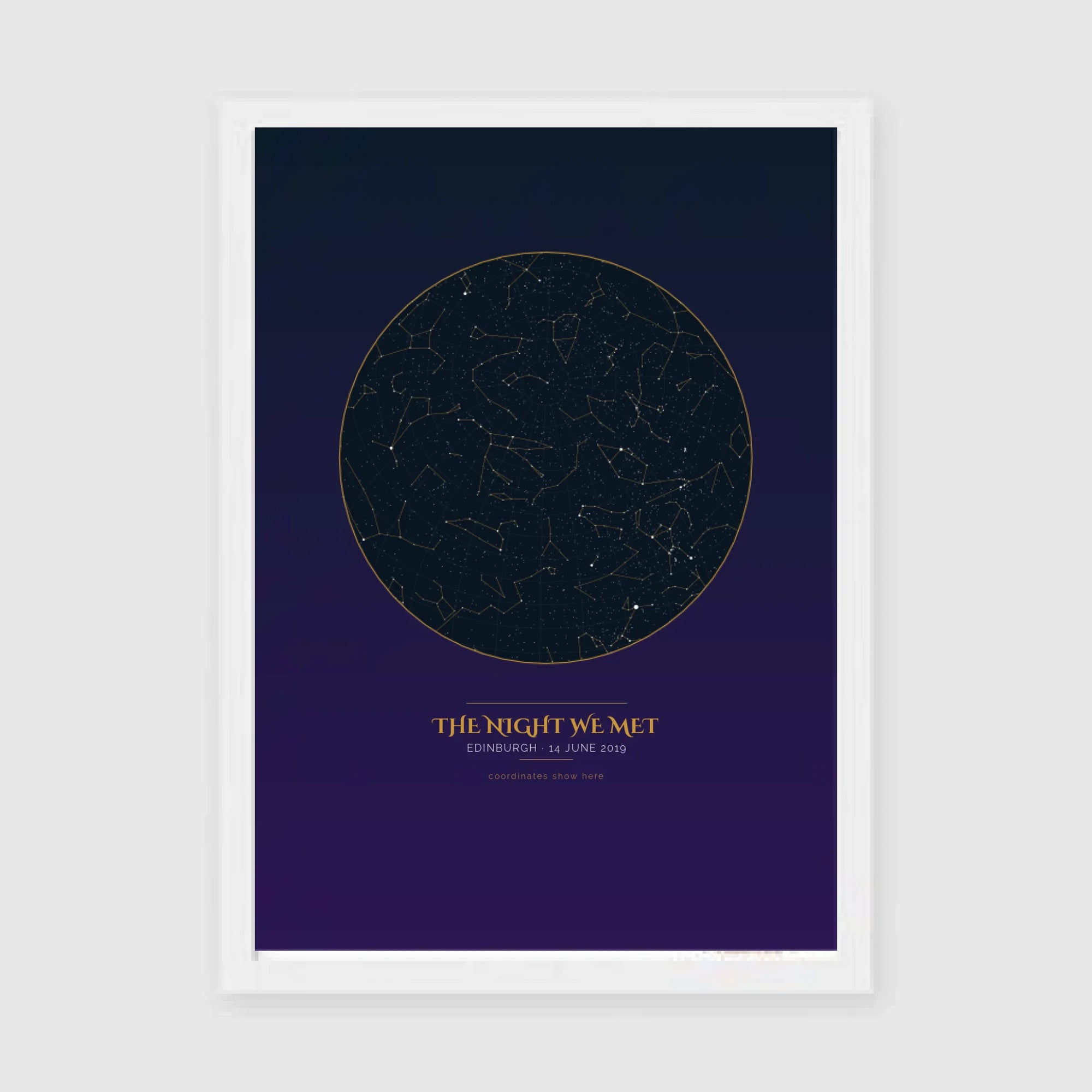 a4 vertical white frame