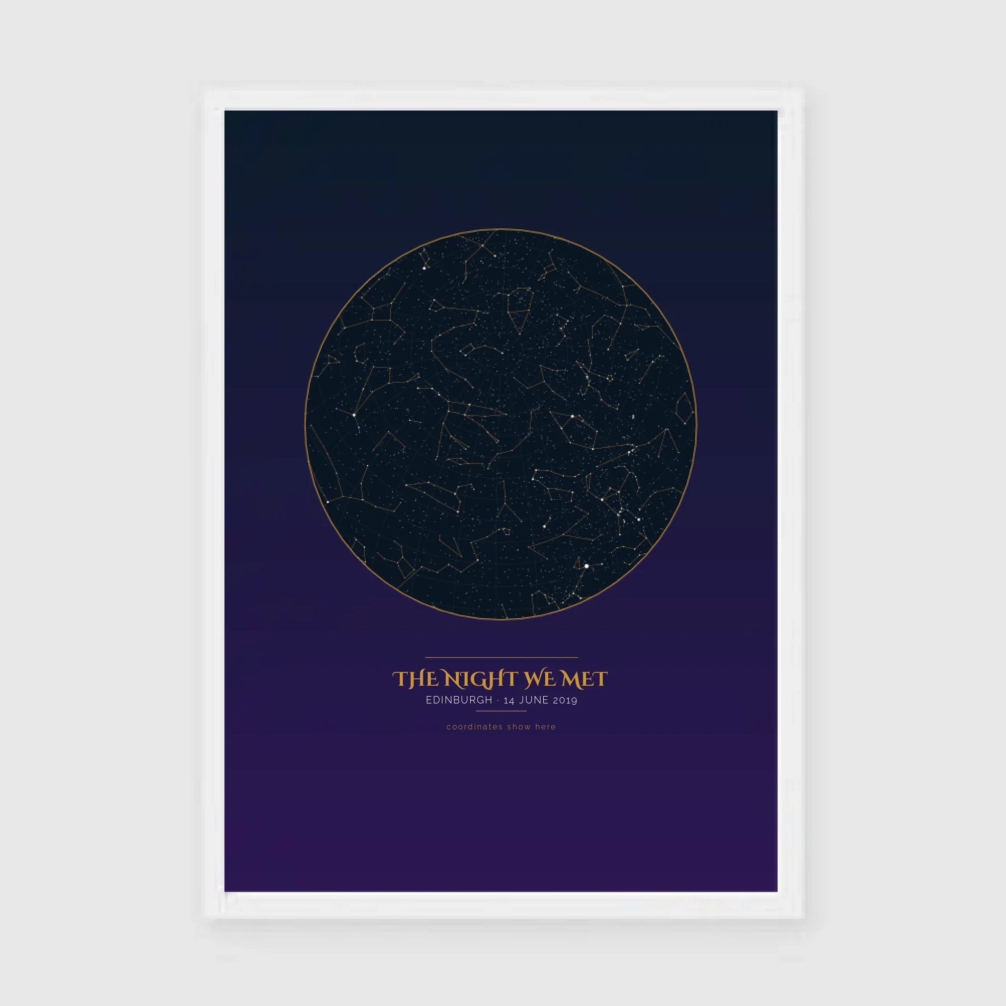 a3 vertical white frame mockup