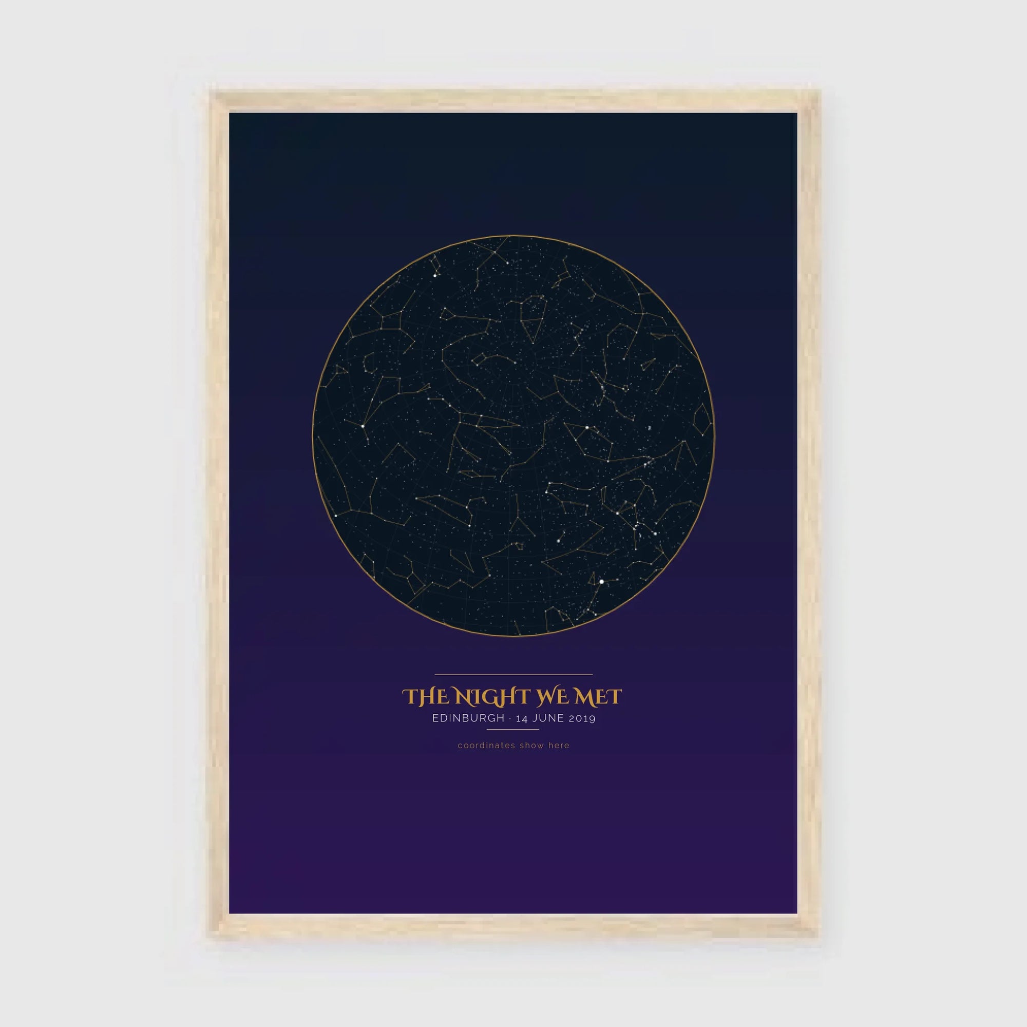 a3 vertical wood frame mockup