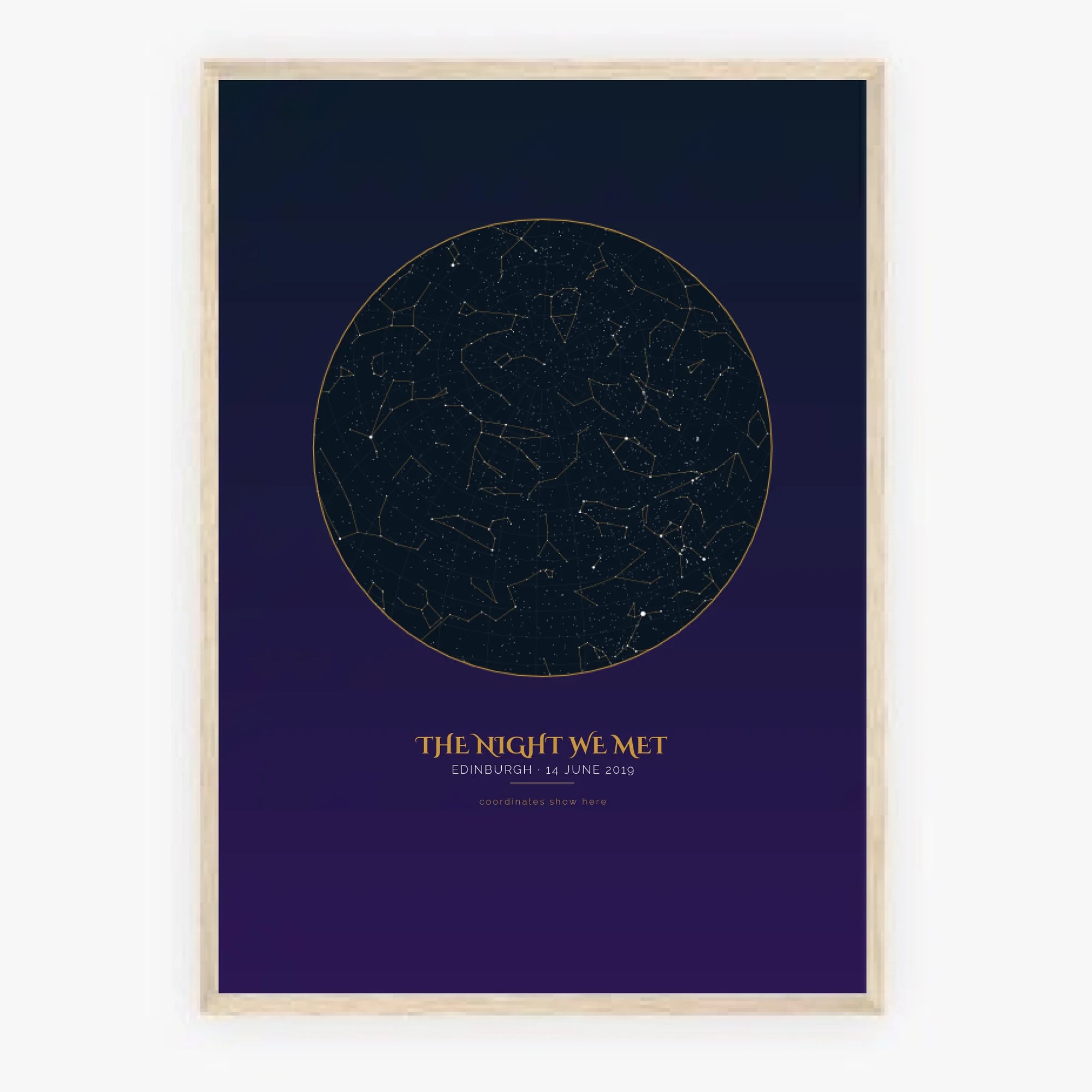 a2 vertical wood frame mockup