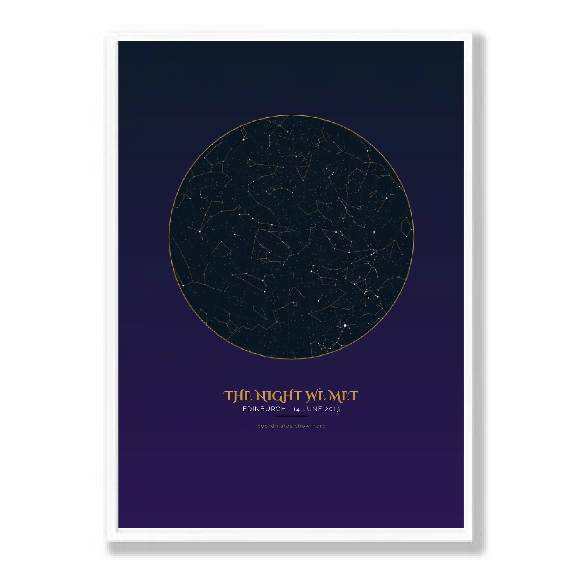 a2 vertical white frame mockup