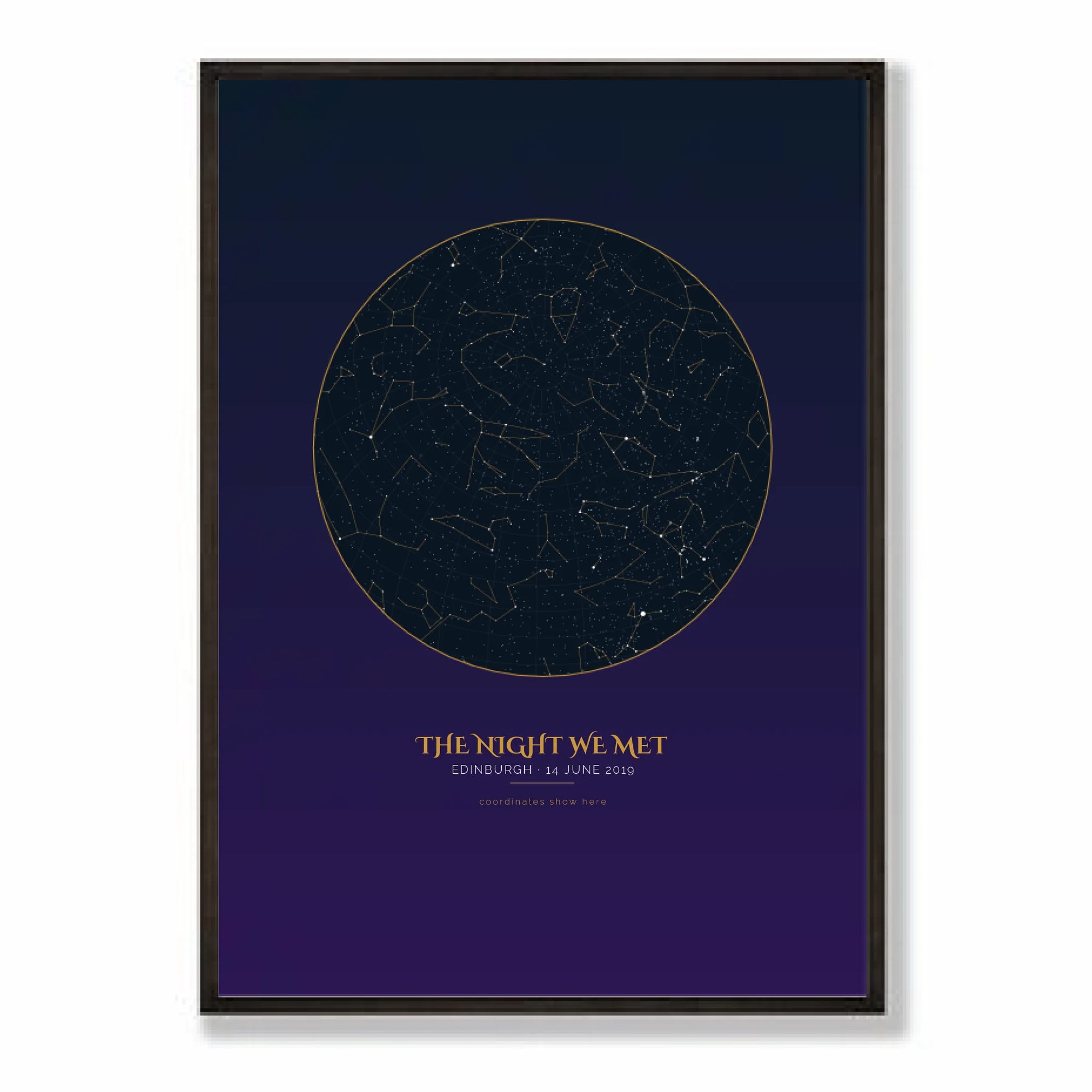 a2 vertical black frame mockup