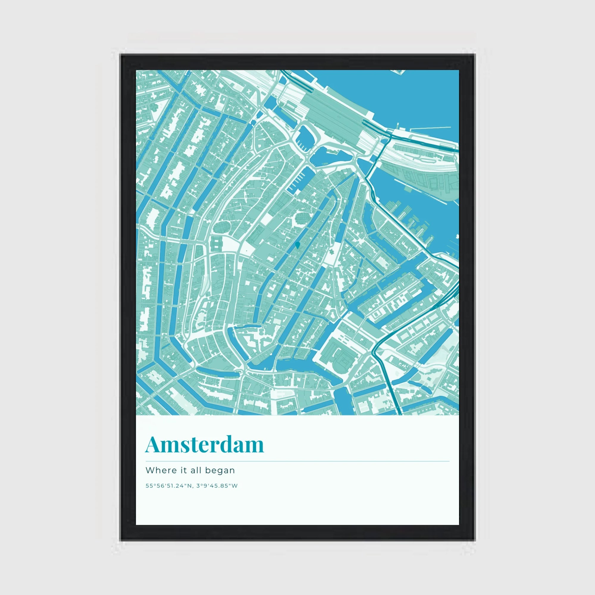 a4 vertical black frame