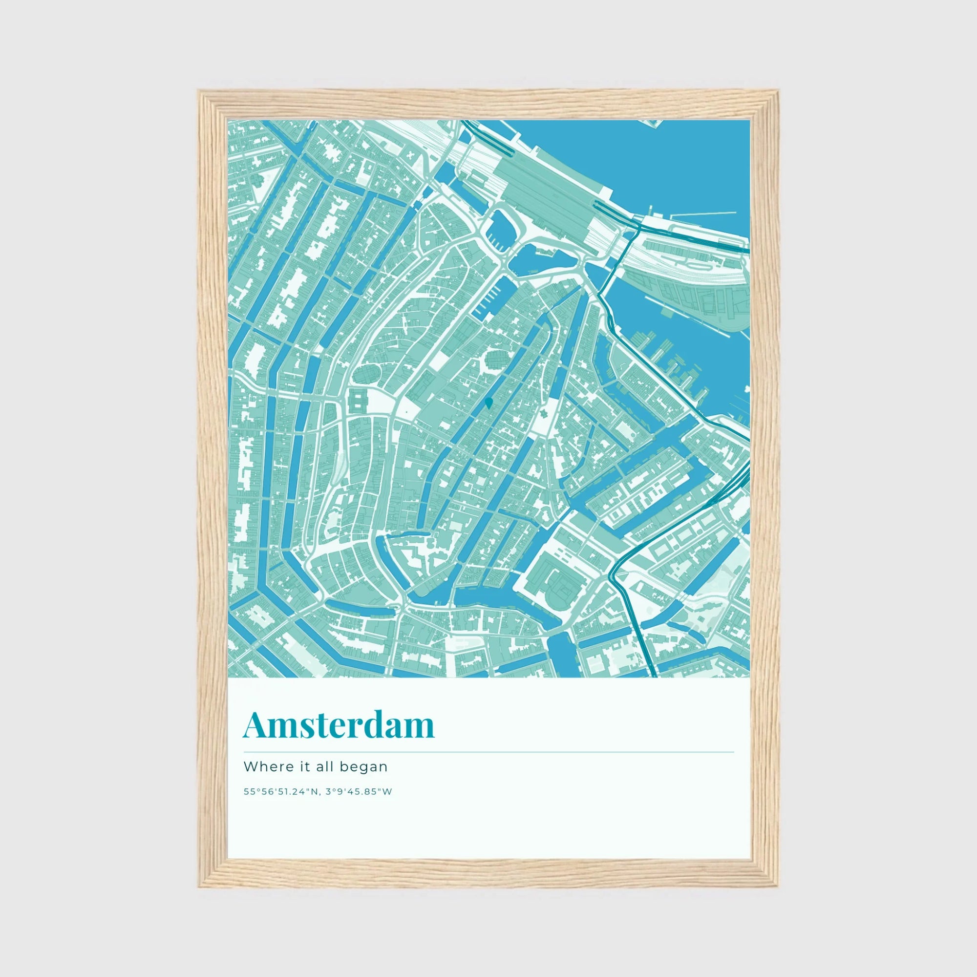 a4 vertical wood frame