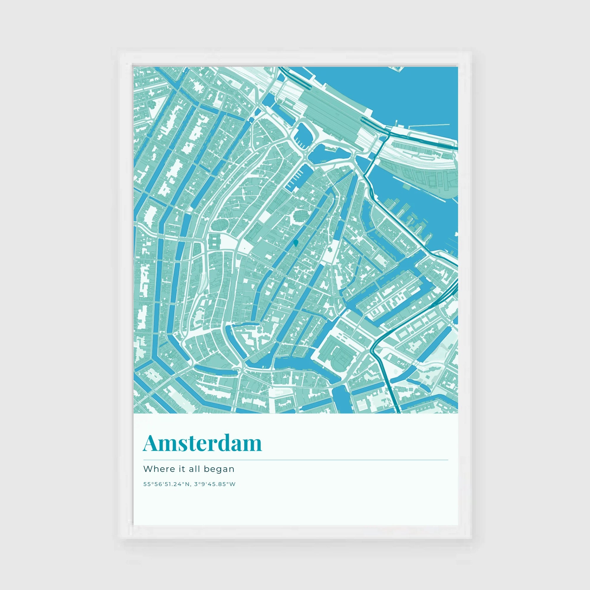 a3 vertical white frame mockup