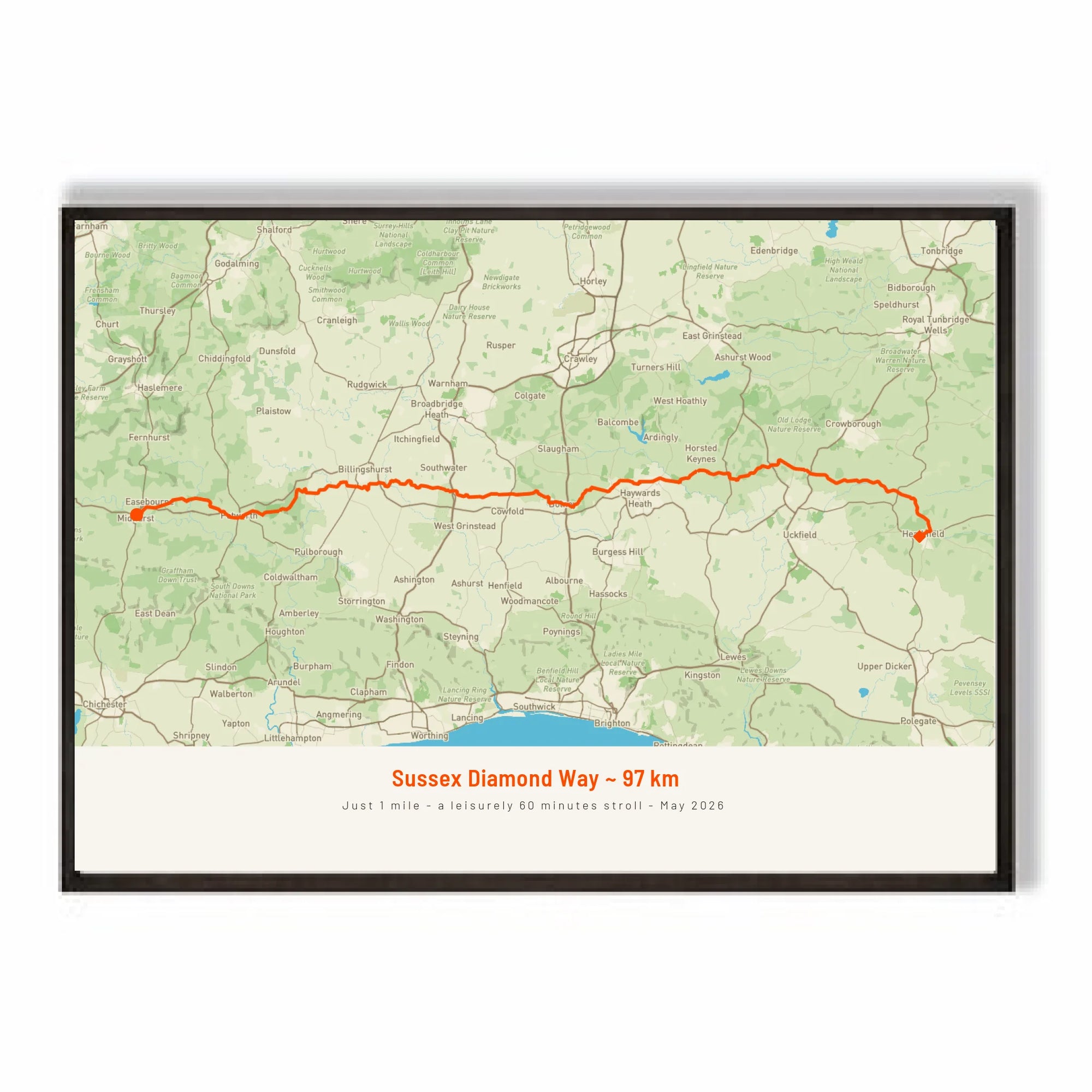 a2 horizontal black frame mockup