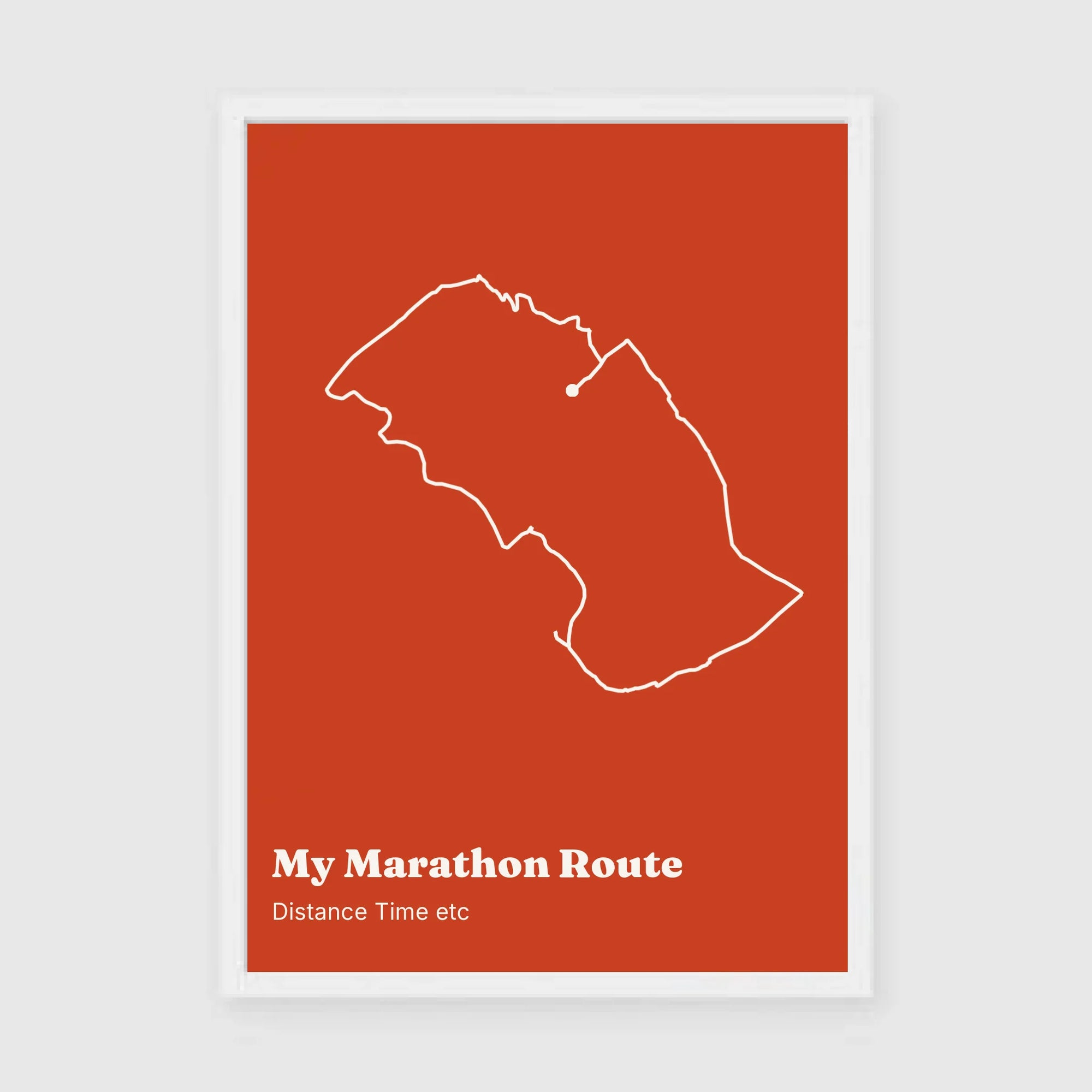 a3 vertical white frame mockup