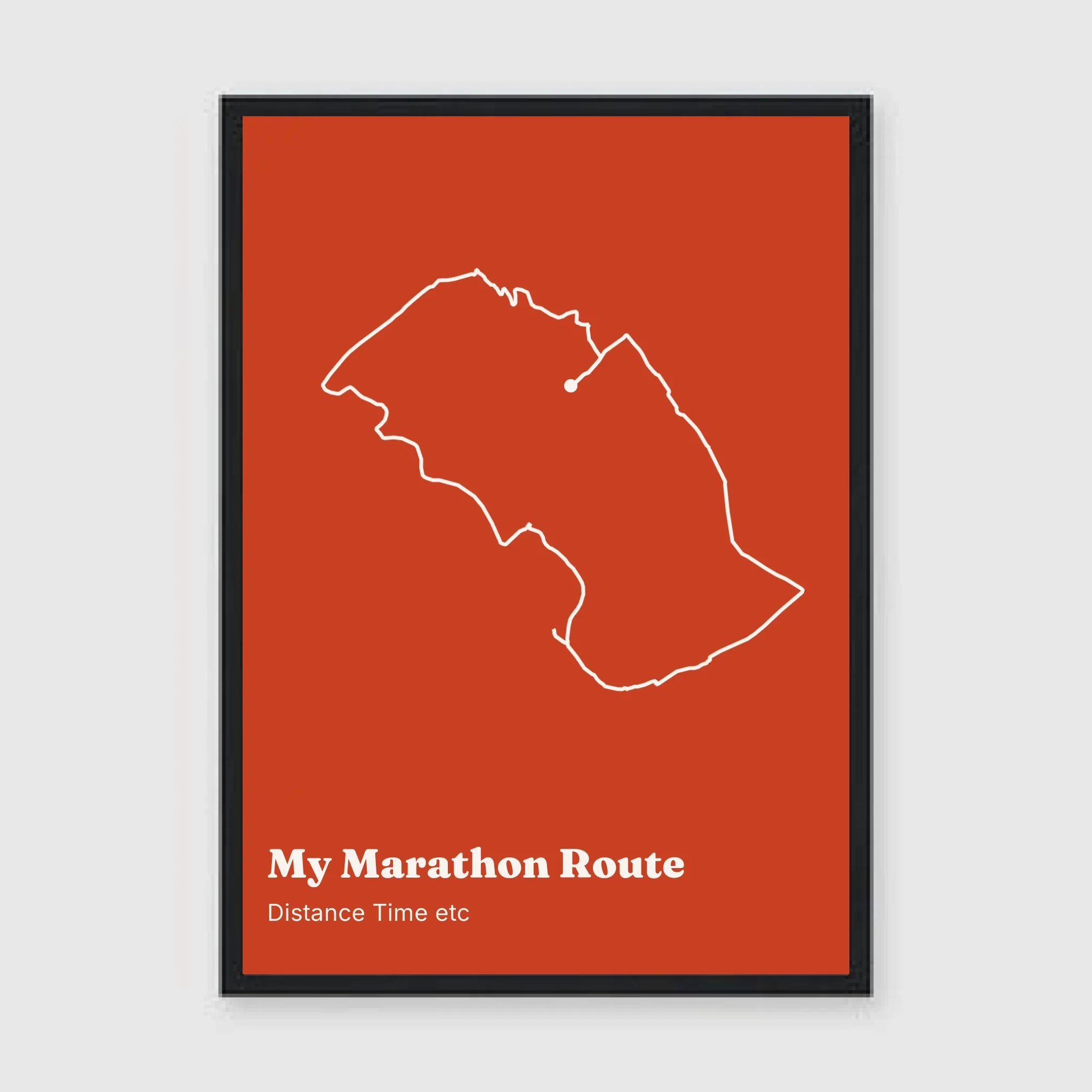 a3 vertical black frame mockup